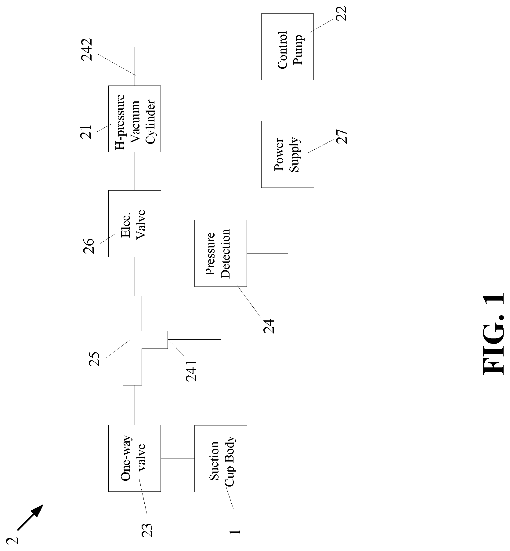 Patent US12305691 Figure 1 – Suction cup air control system and photography device