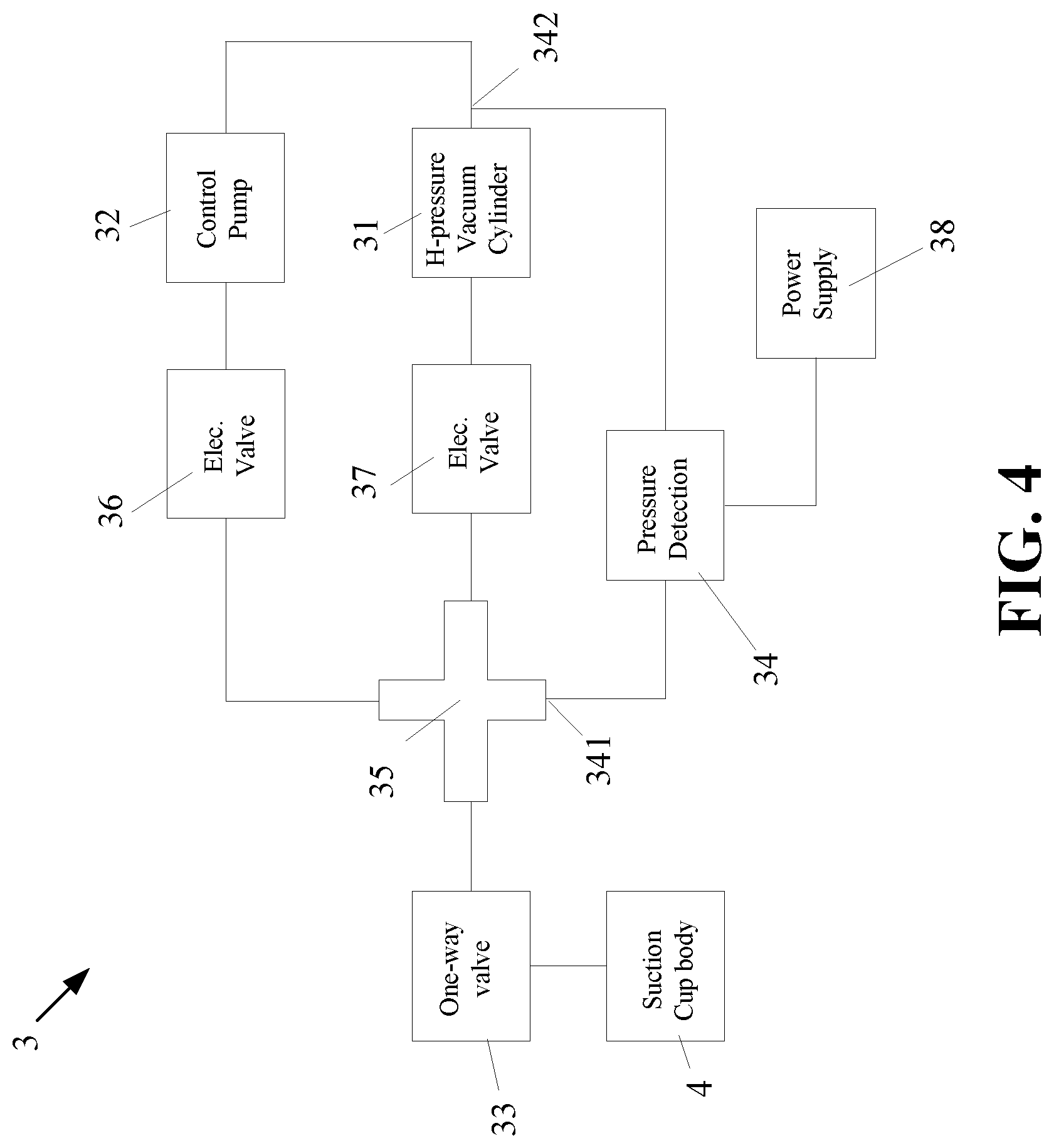 Patent US12305691 Figure 4 – Suction cup air control system and photography device