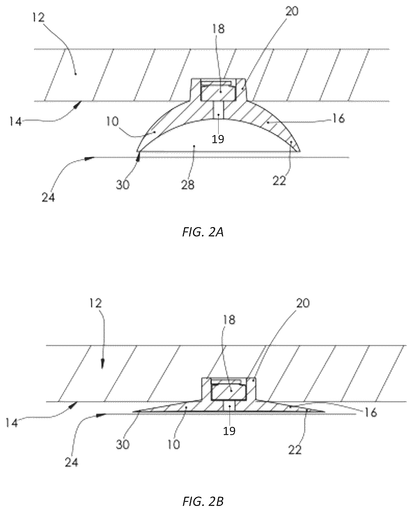 Patent US12305692 Figure 2 – Electronically-releasable suction cup assembly secured to an appliance