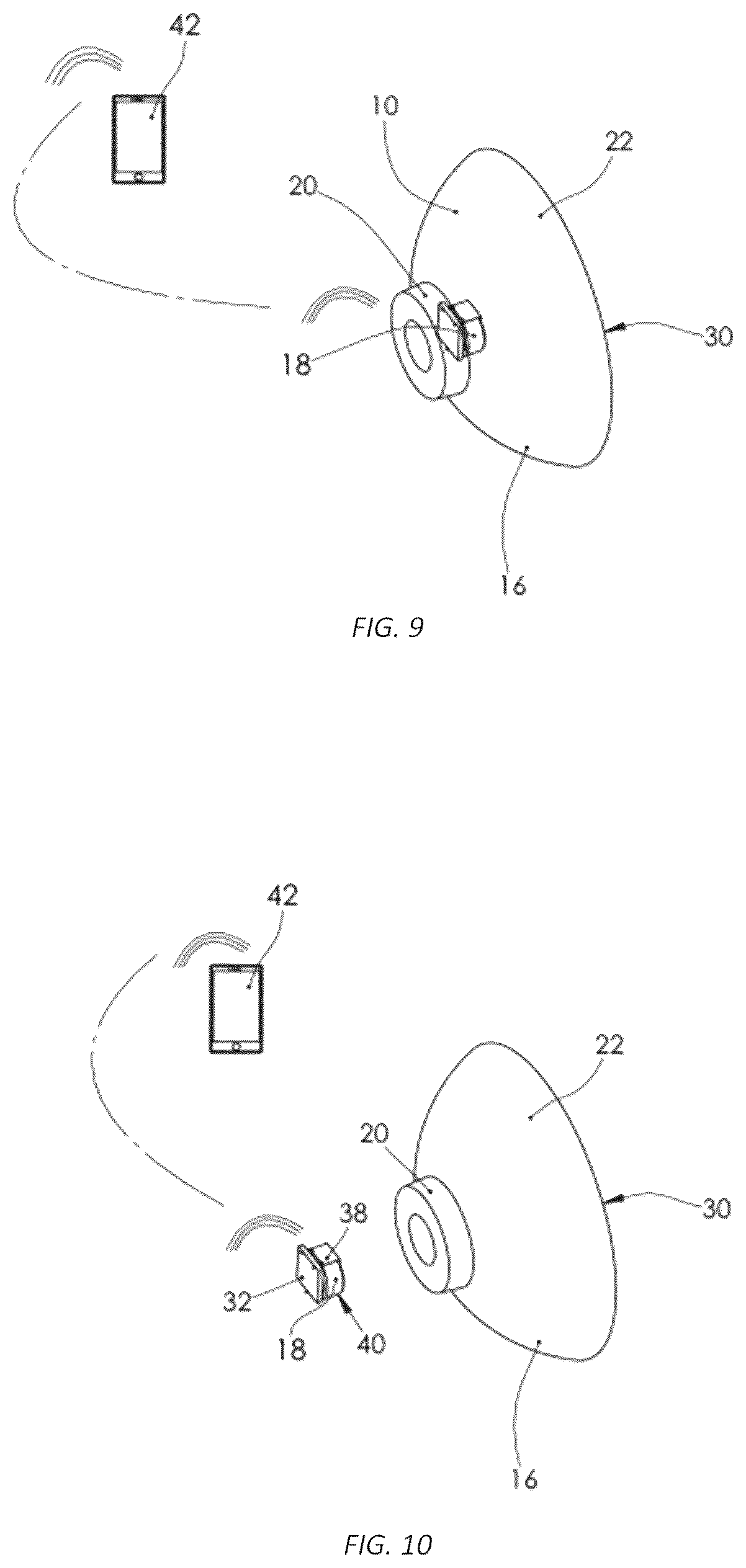 Patent US12305692 Figure 6 – Electronically-releasable suction cup assembly secured to an appliance
