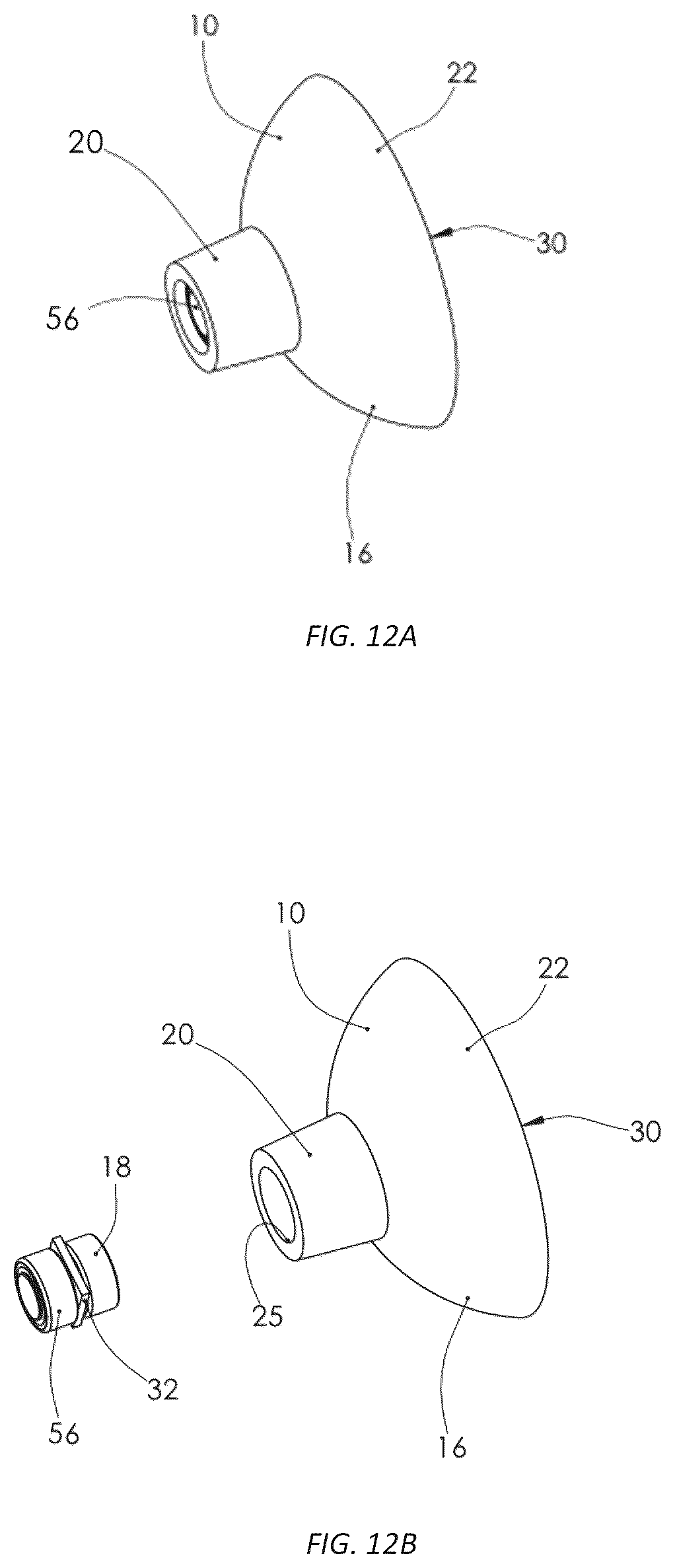 Patent US12305692 Figure 8 – Electronically-releasable suction cup assembly secured to an appliance
