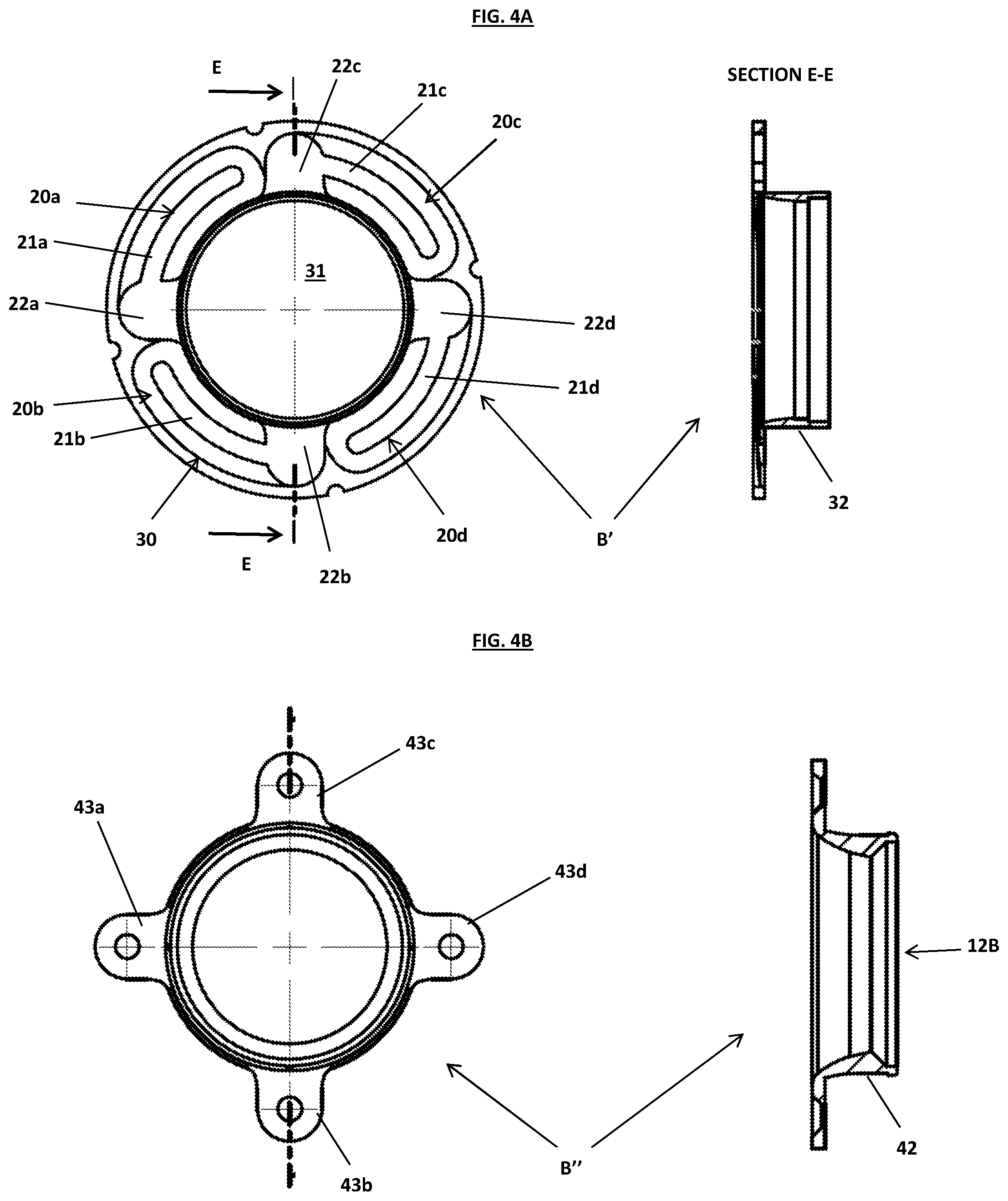 Patent US12305693 Figure 4 – Pressure fixing device of panel-works, in particular covering panels in the nautical field