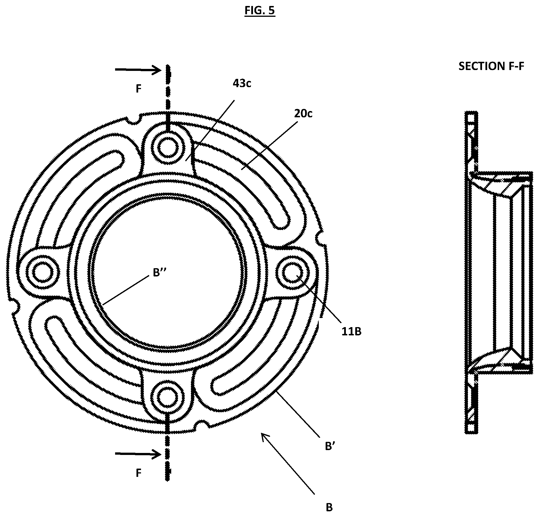 Patent US12305693 Figure 5 – Pressure fixing device of panel-works, in particular covering panels in the nautical field