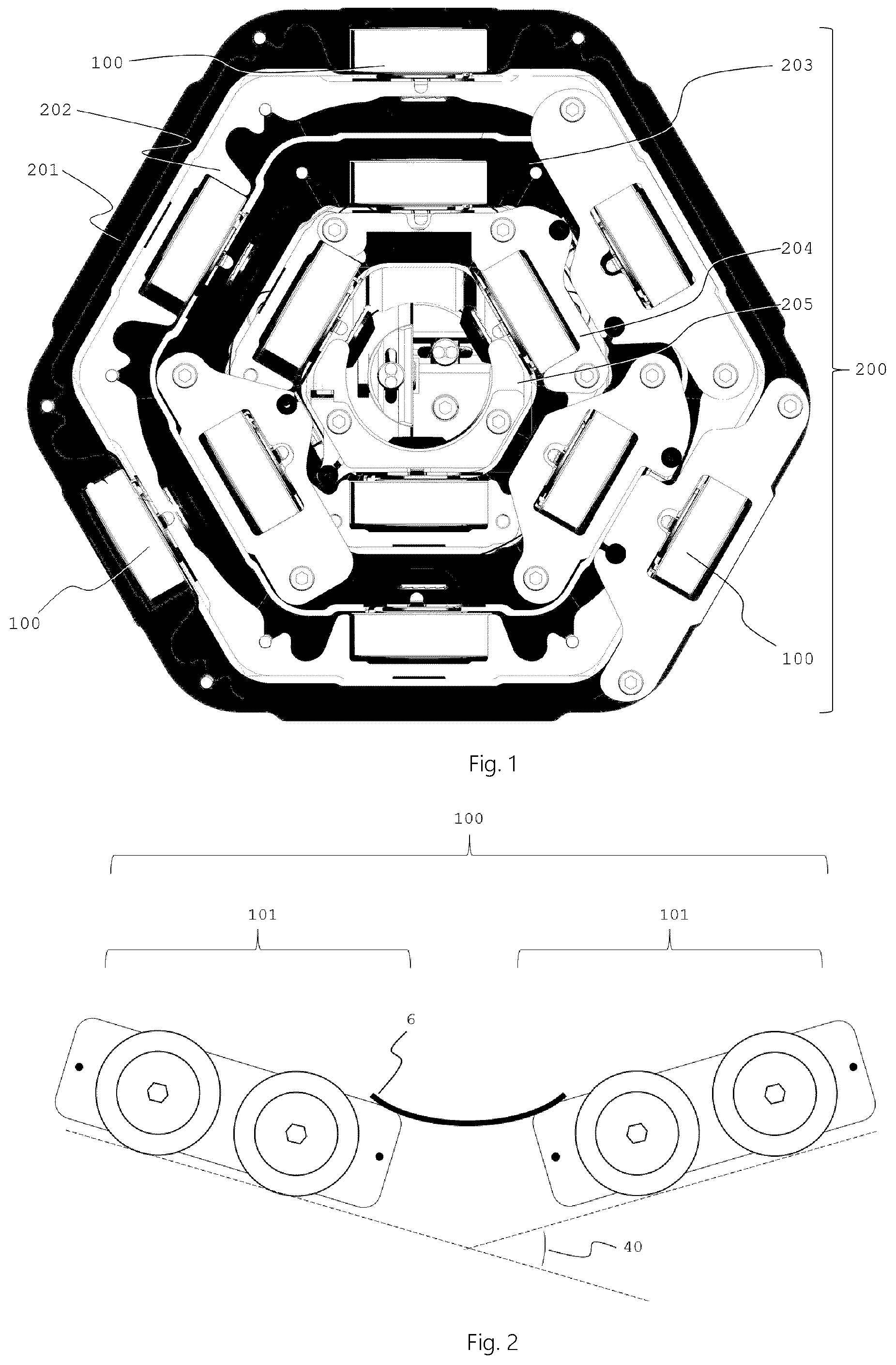 Patent US12305694 Figure 1 – Rolling element assembly for adjustment of telescopic arm