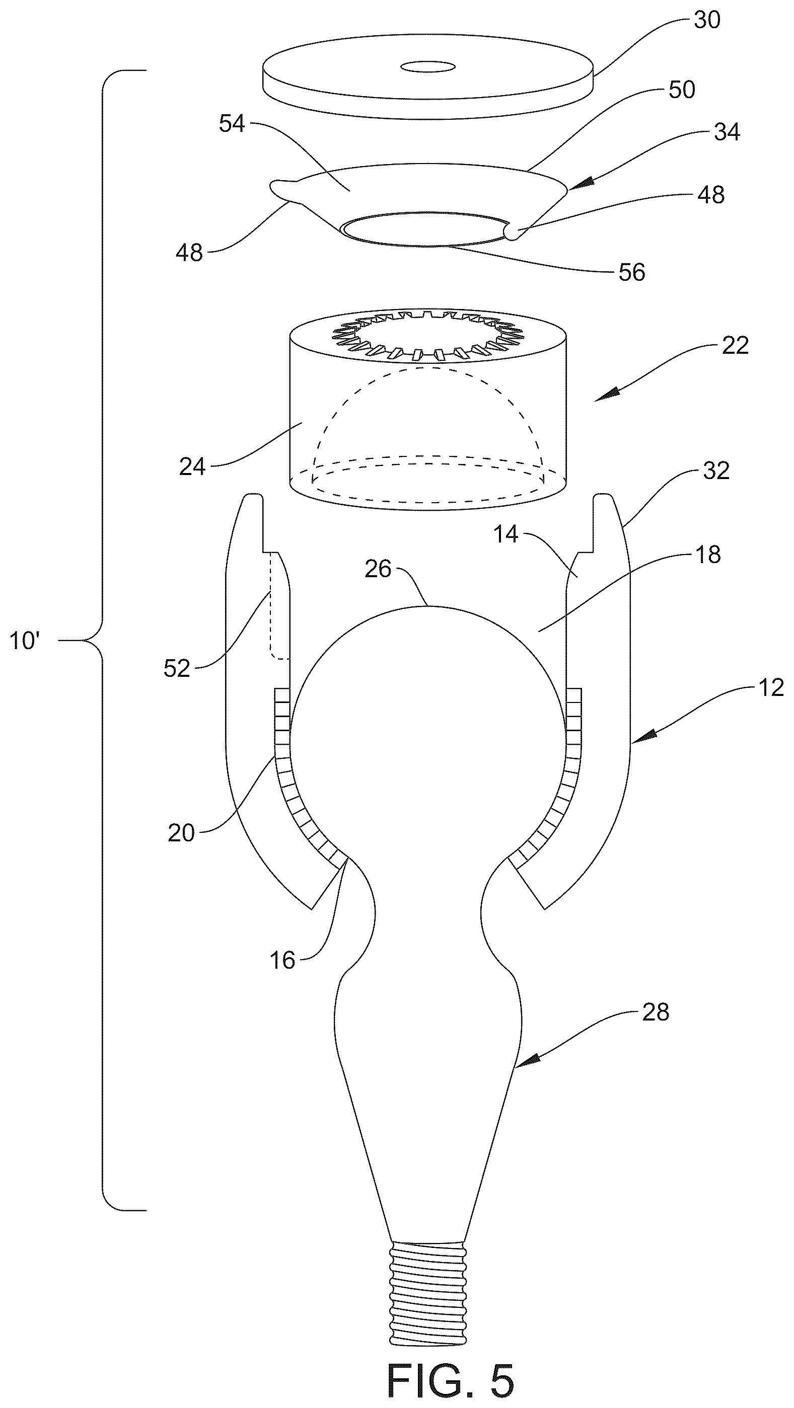 Patent US12305698 Figure 4 – Socket assembly with antirotation spring washer