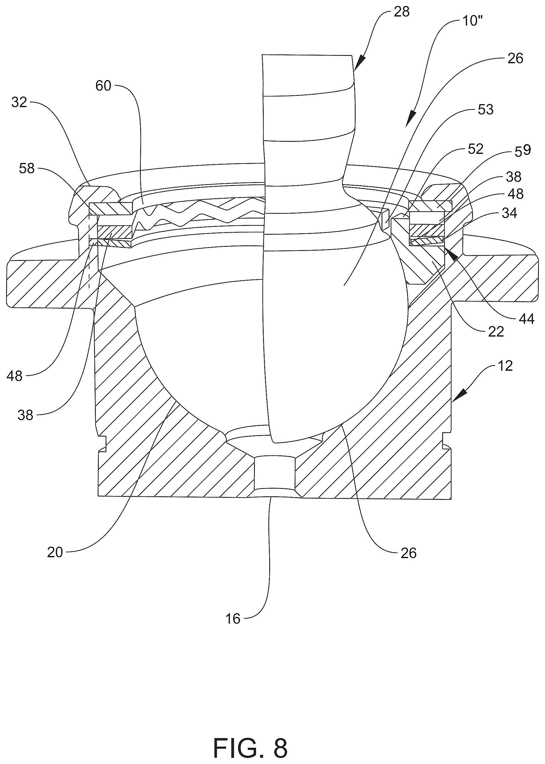 Patent US12305698 Figure 6 – Socket assembly with antirotation spring washer
