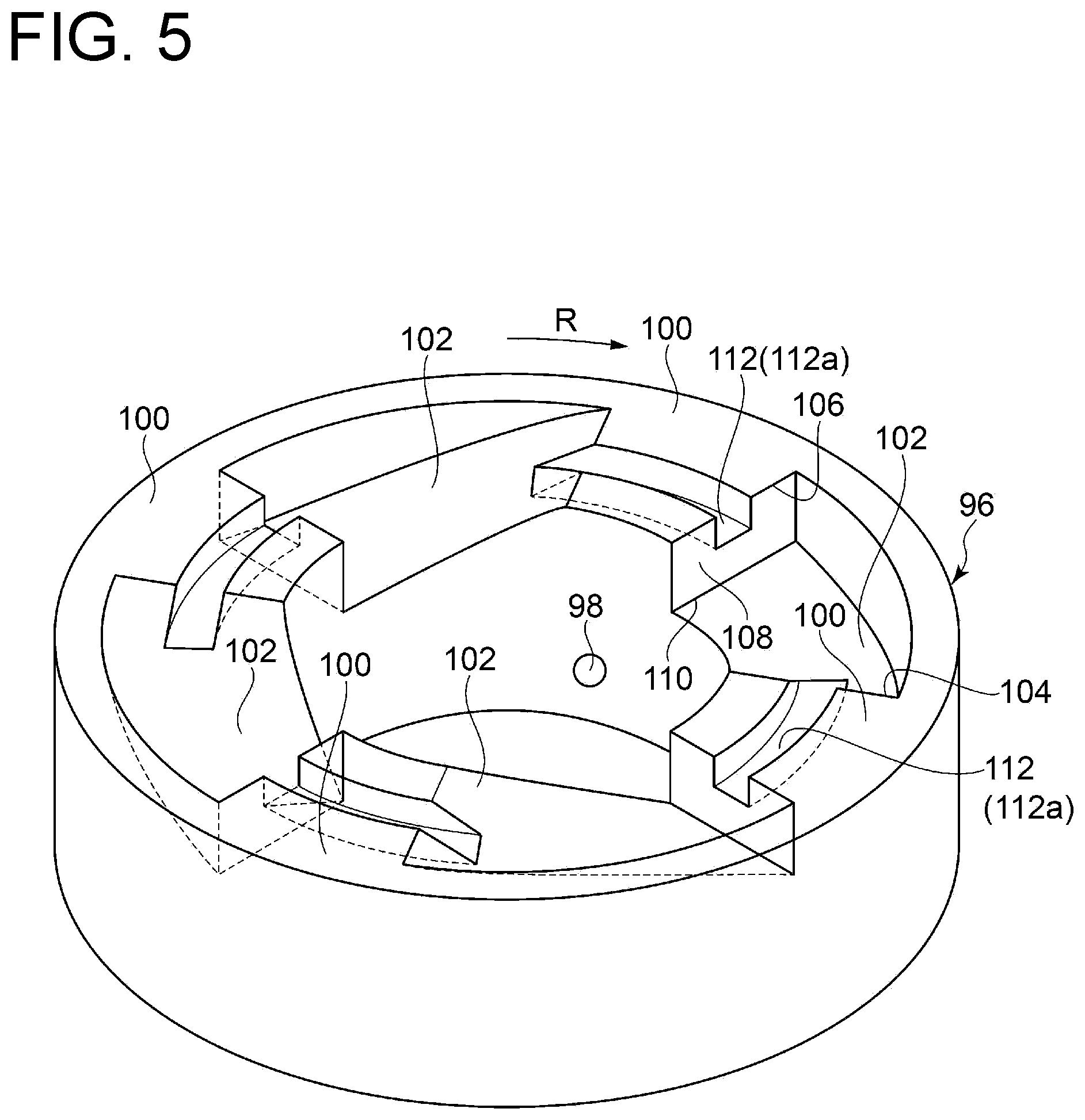 Patent US12305700 Figure 5 – Thrust bearing device and turbocharger
