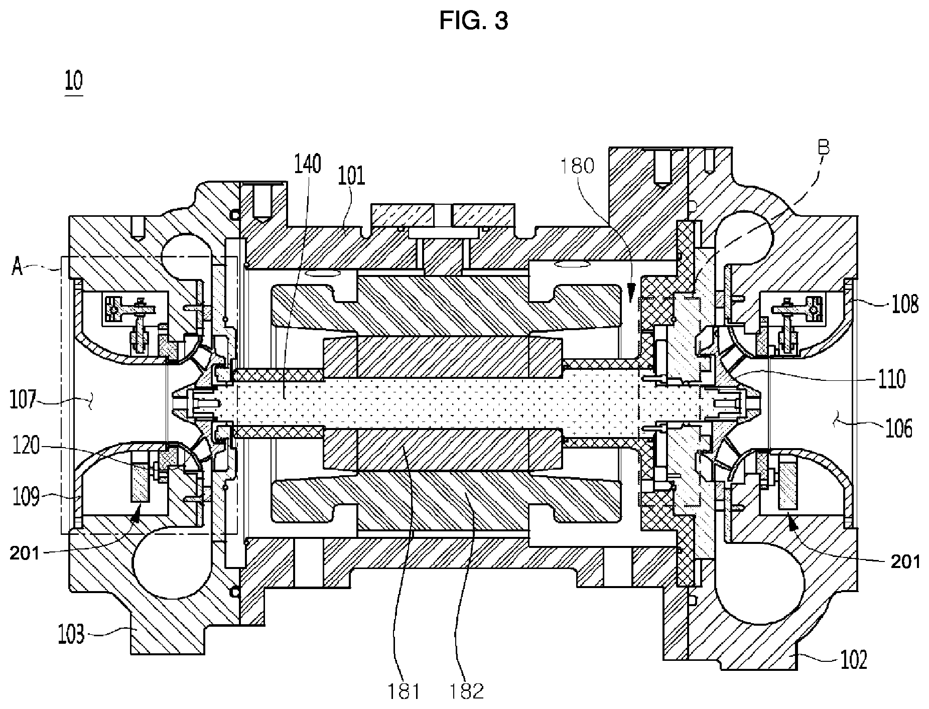 Patent US12305701 Figure 3 – Compressor and chiller system having the same