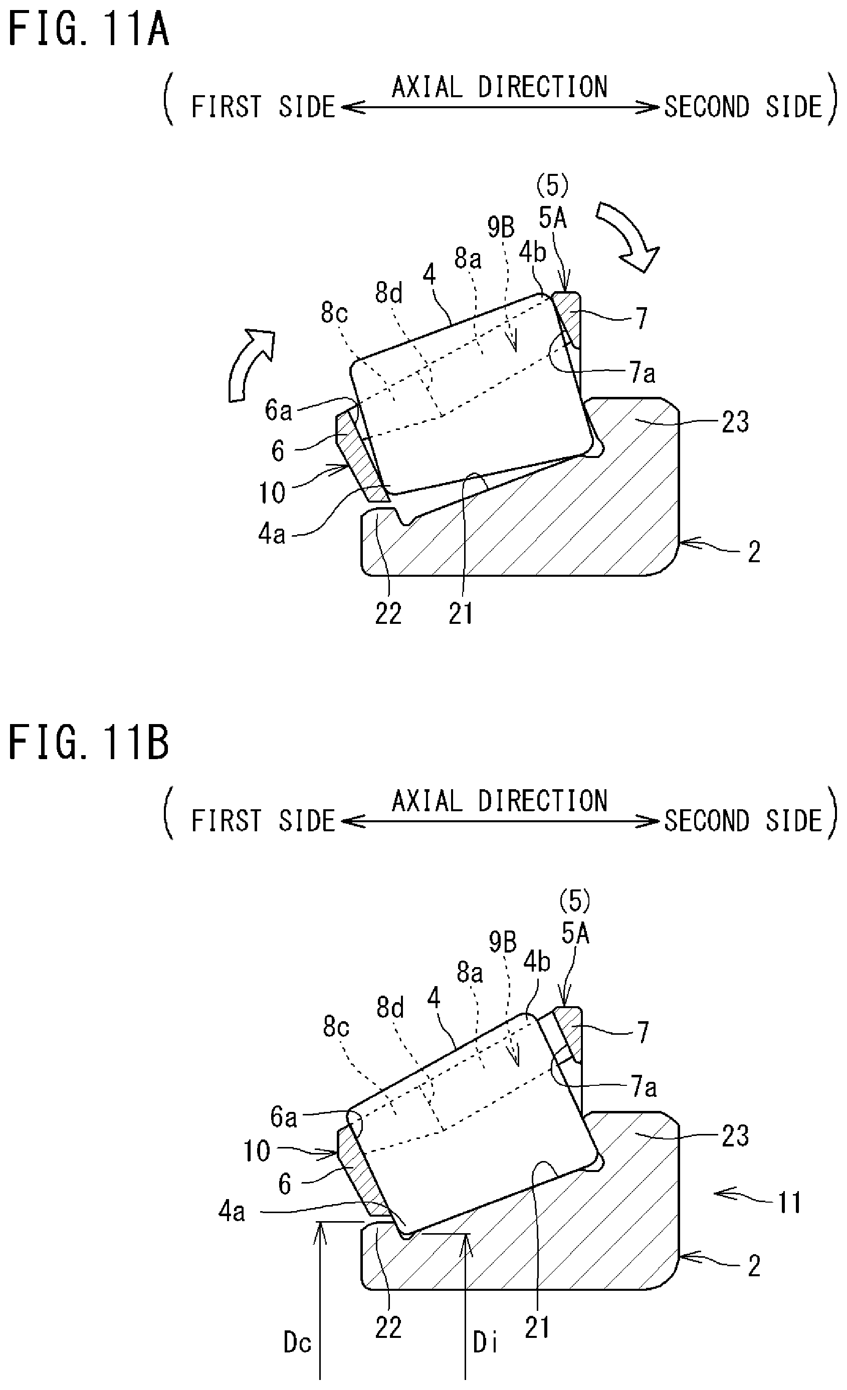 Patent US12305703 Figure 16 – Tapered roller bearing and cage