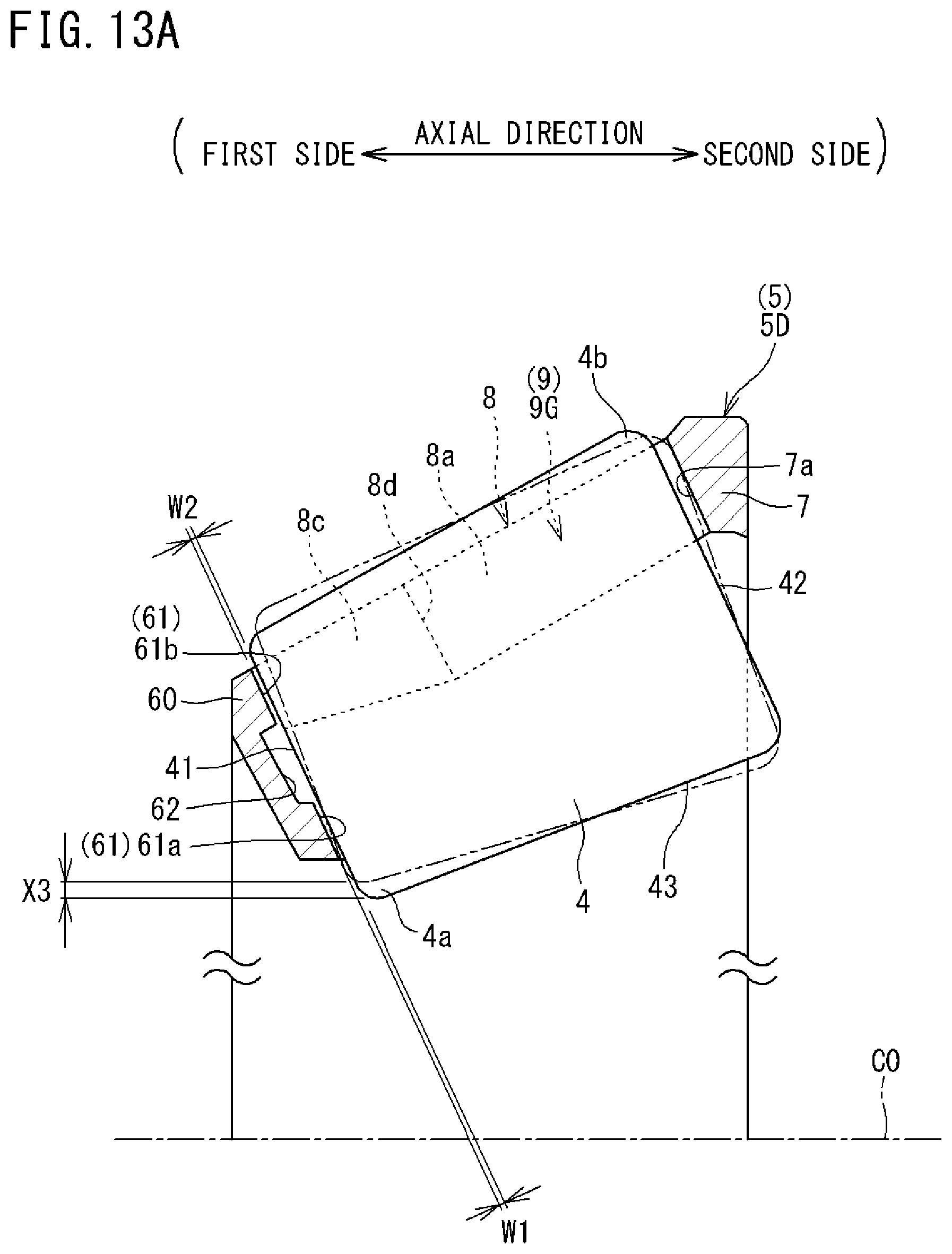 Patent US12305703 Figure 18 – Tapered roller bearing and cage