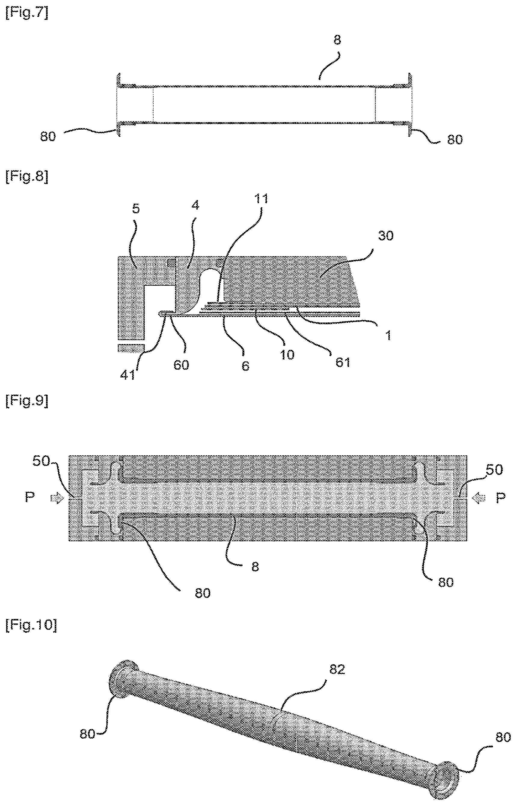 Patent US12305704 Figure 3 – Method for manufacturing by molding elongate and hollow workpieces made from composite material, molding device for implementing the method and workpieces obtained