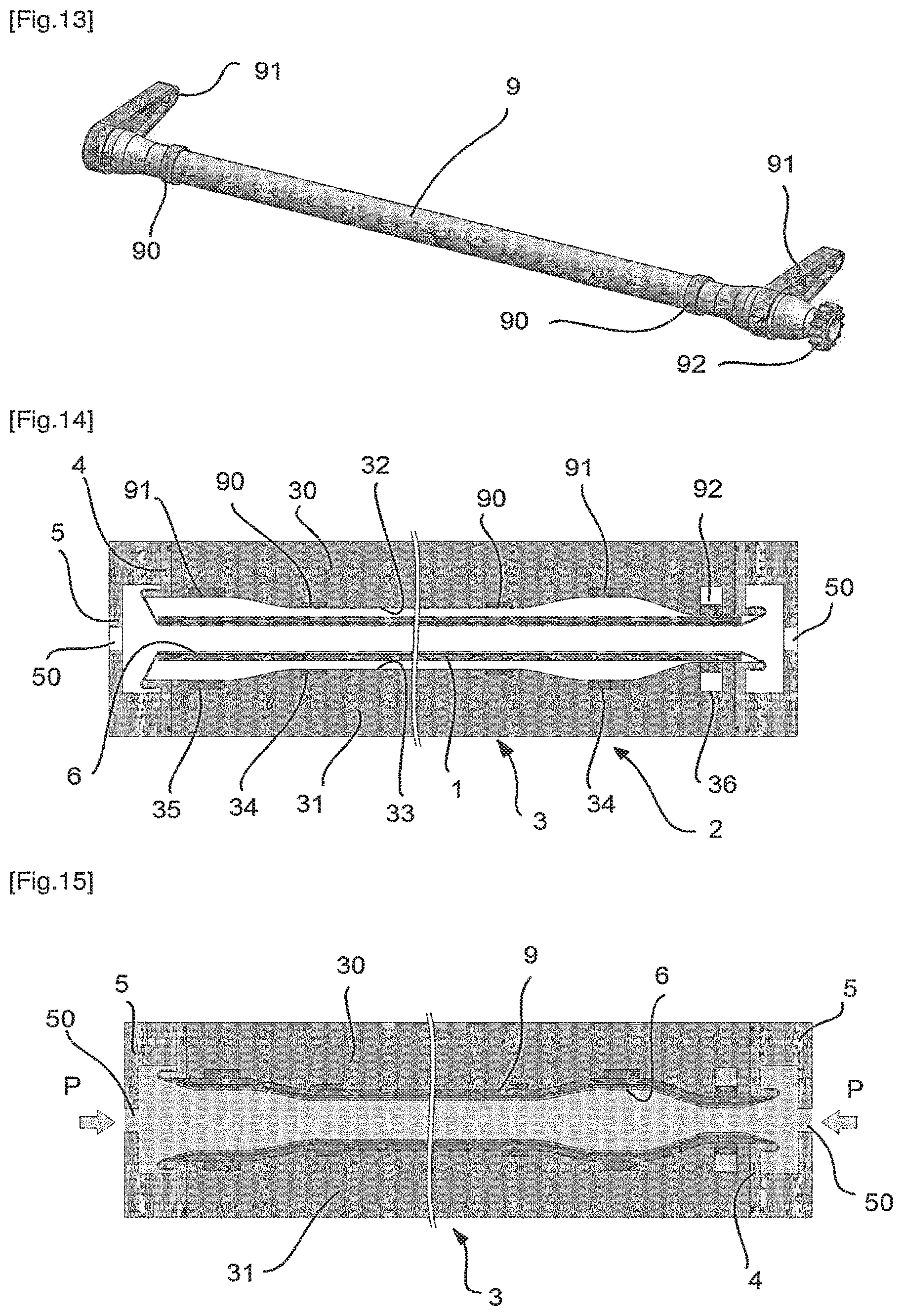 Patent US12305704 Figure 5 – Method for manufacturing by molding elongate and hollow workpieces made from composite material, molding device for implementing the method and workpieces obtained