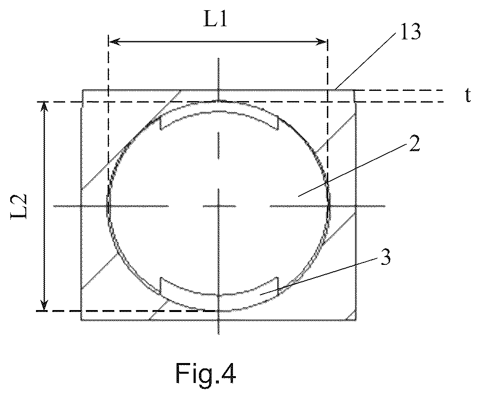 Patent US12305706 Figure 2 – Arc-shaped segment for assembling a segmented cage, cage and bearing