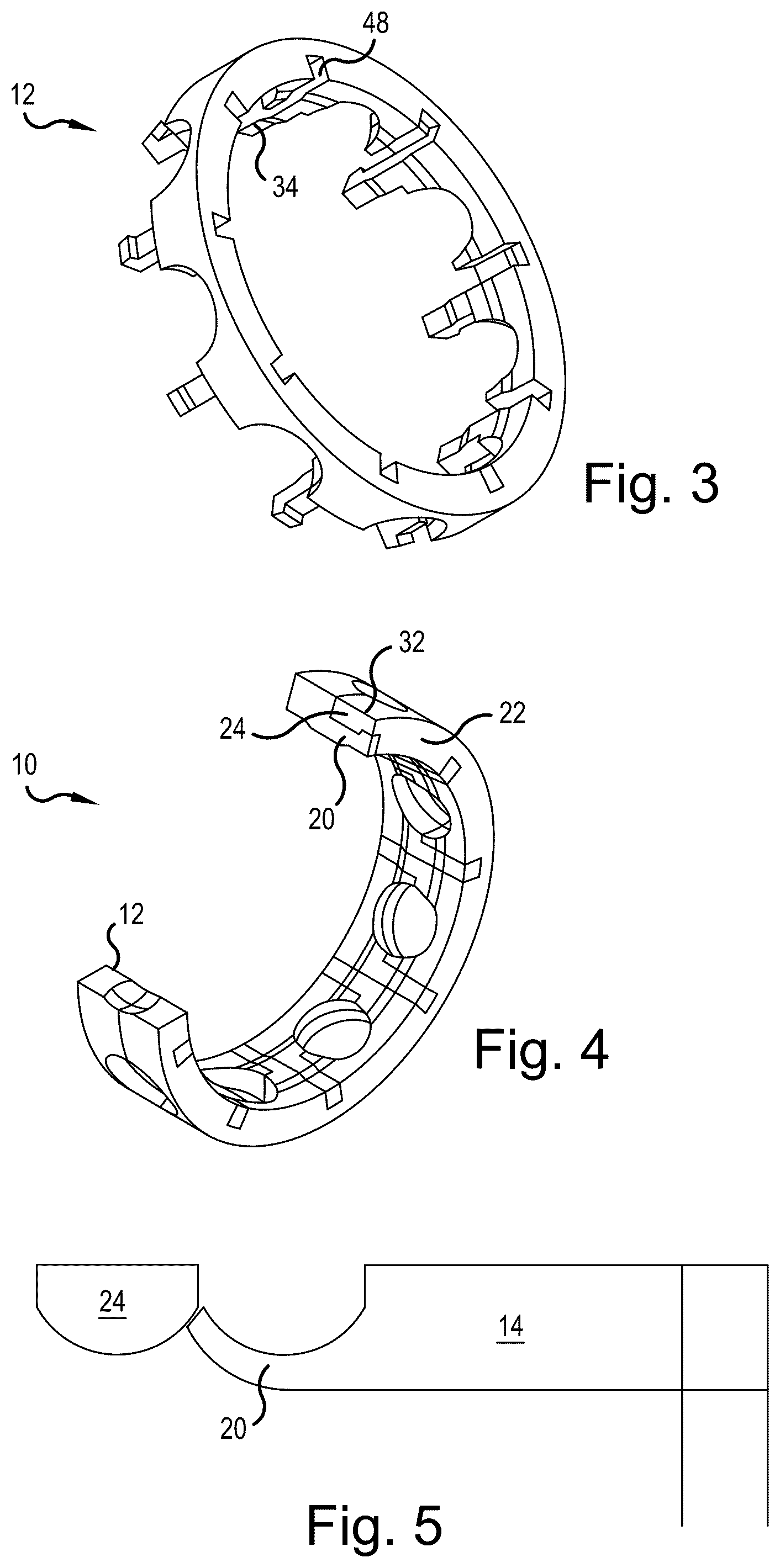 Patent US12305707 Figure 2 – Rolling-element bearing cage, rolling-element bearing, vehicle, and method for assembling a rolling-element bearing cage