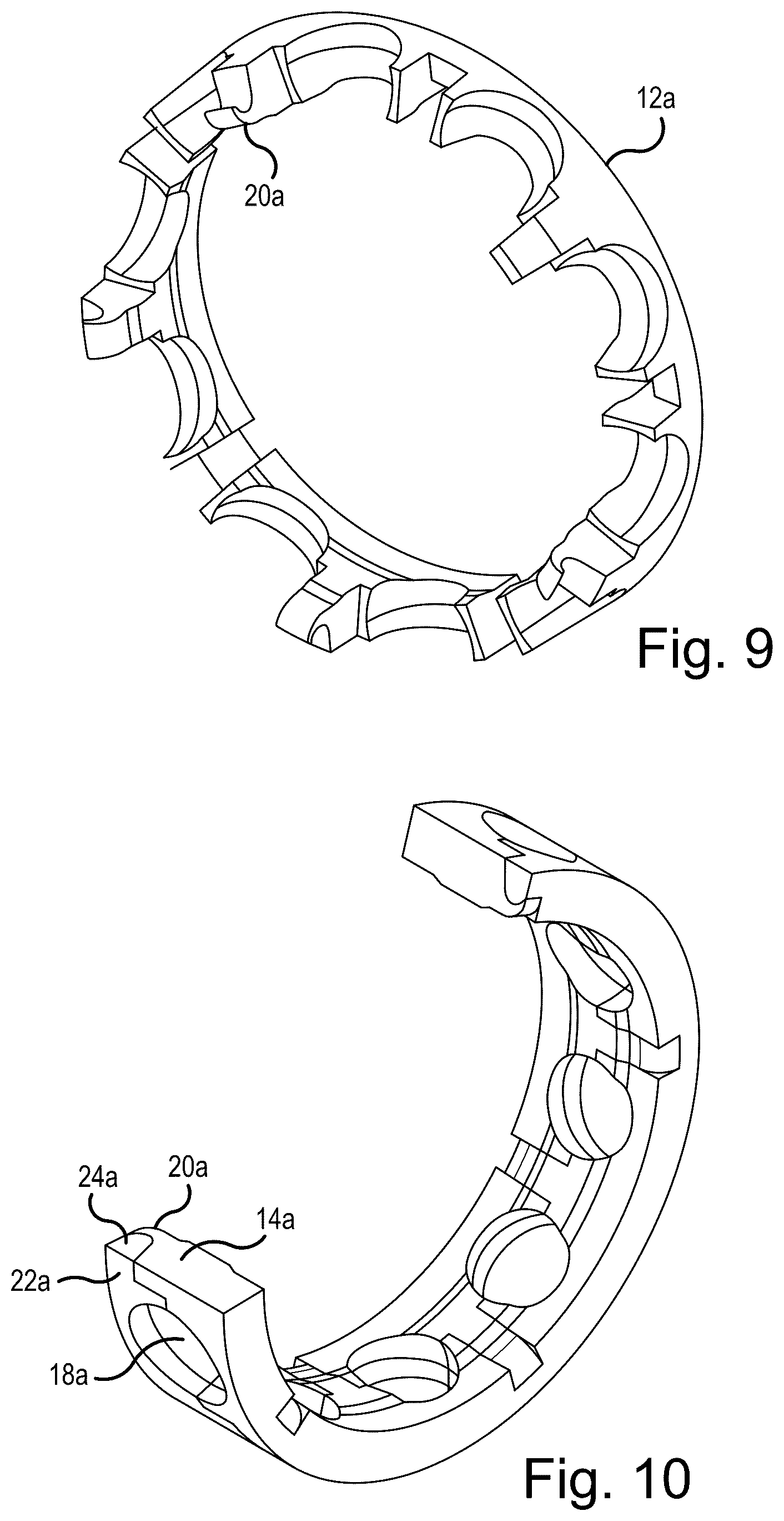 Patent US12305707 Figure 4 – Rolling-element bearing cage, rolling-element bearing, vehicle, and method for assembling a rolling-element bearing cage