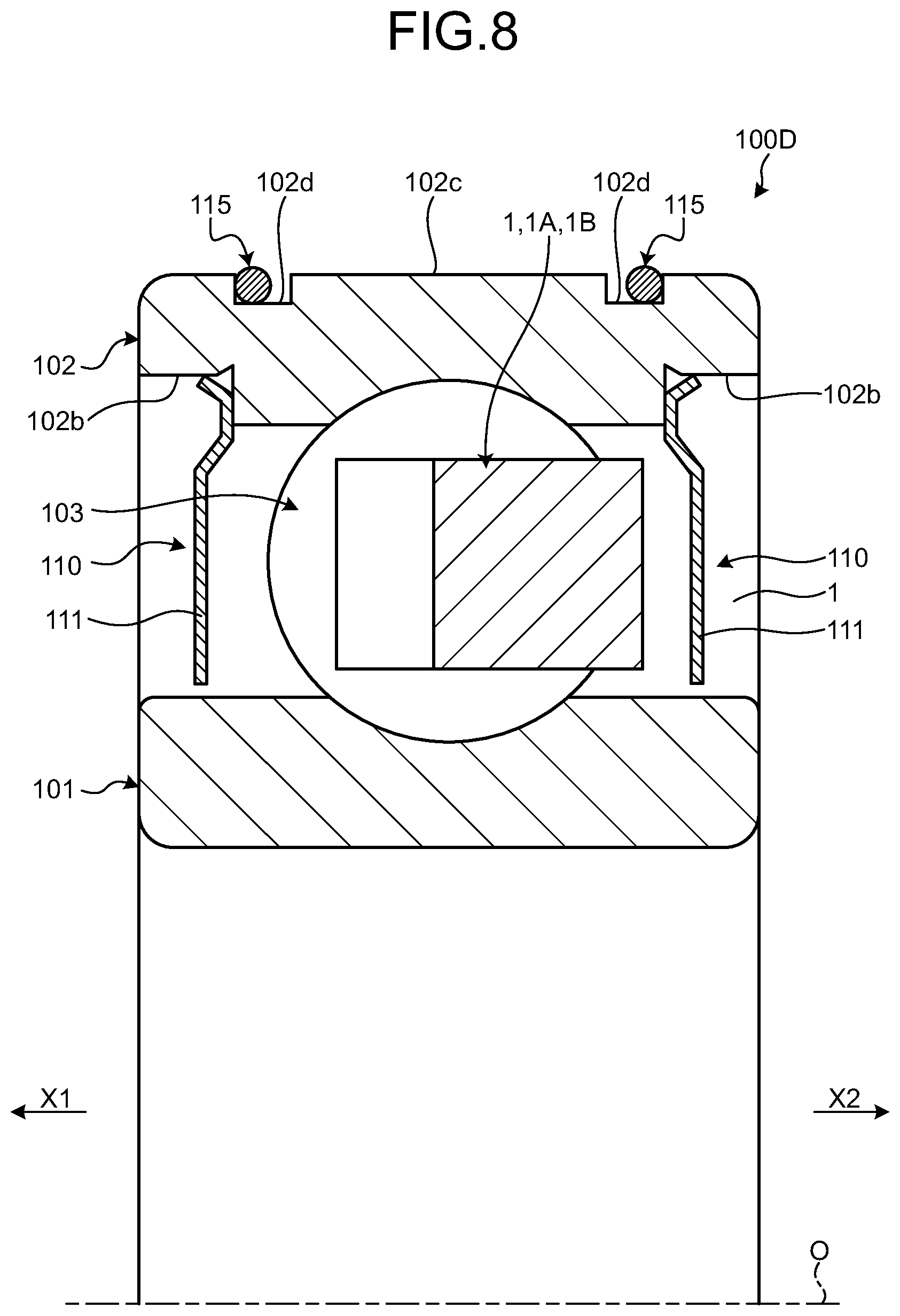 Patent US12305708 Figure 8 – Retainer