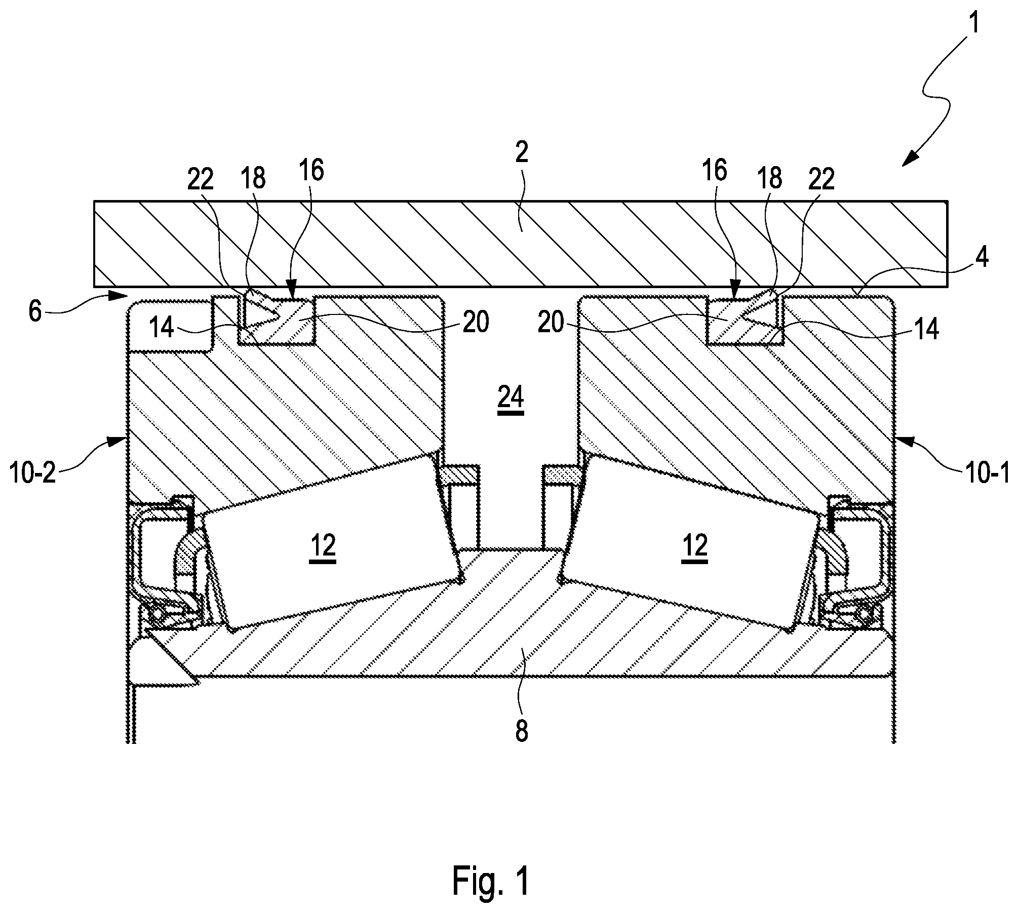 Patent US12305711 — Rolling-element bearing — Figure 1