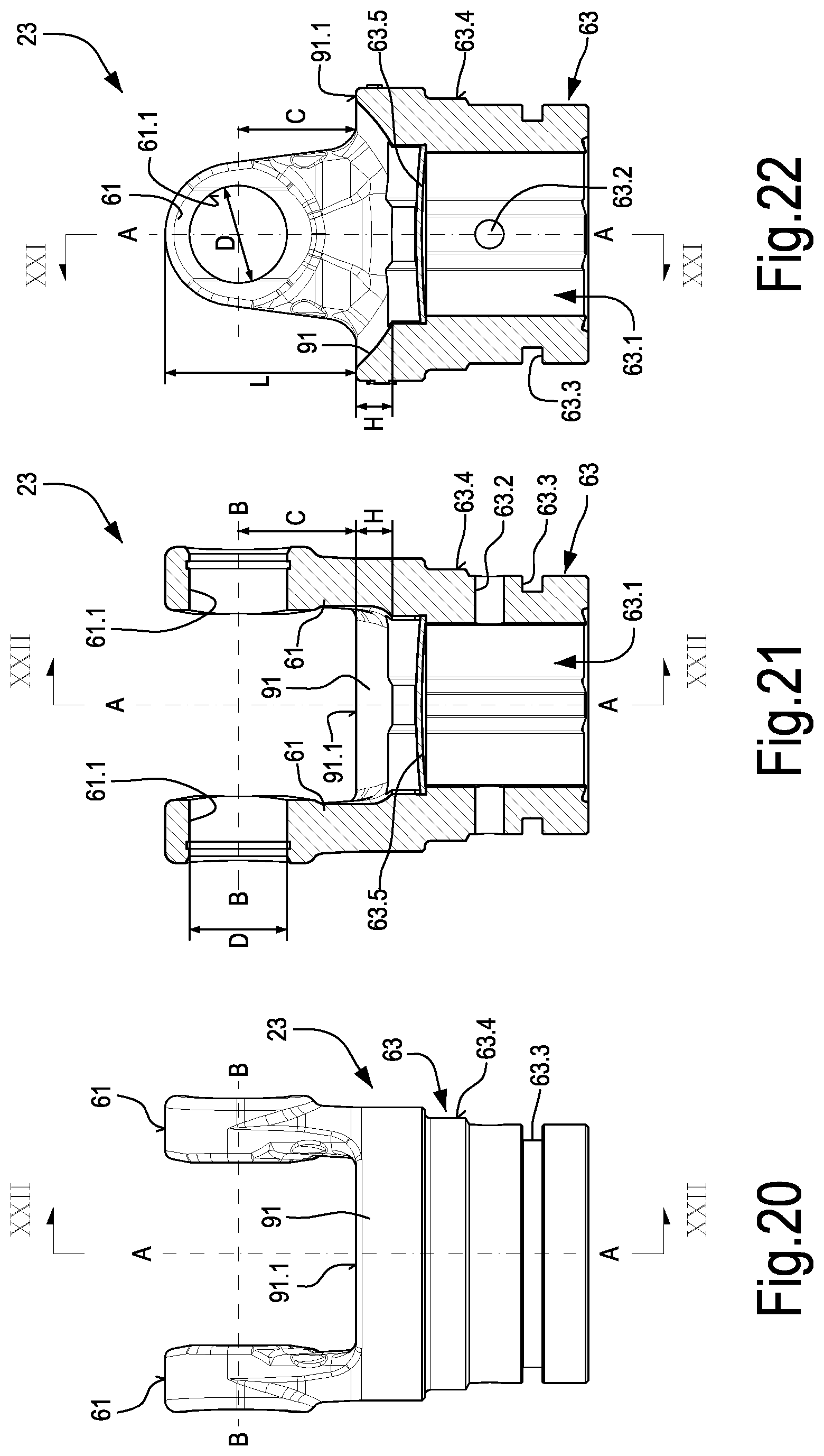 Patent US12305718 Figure 13 – Universal joint with improved stiffness