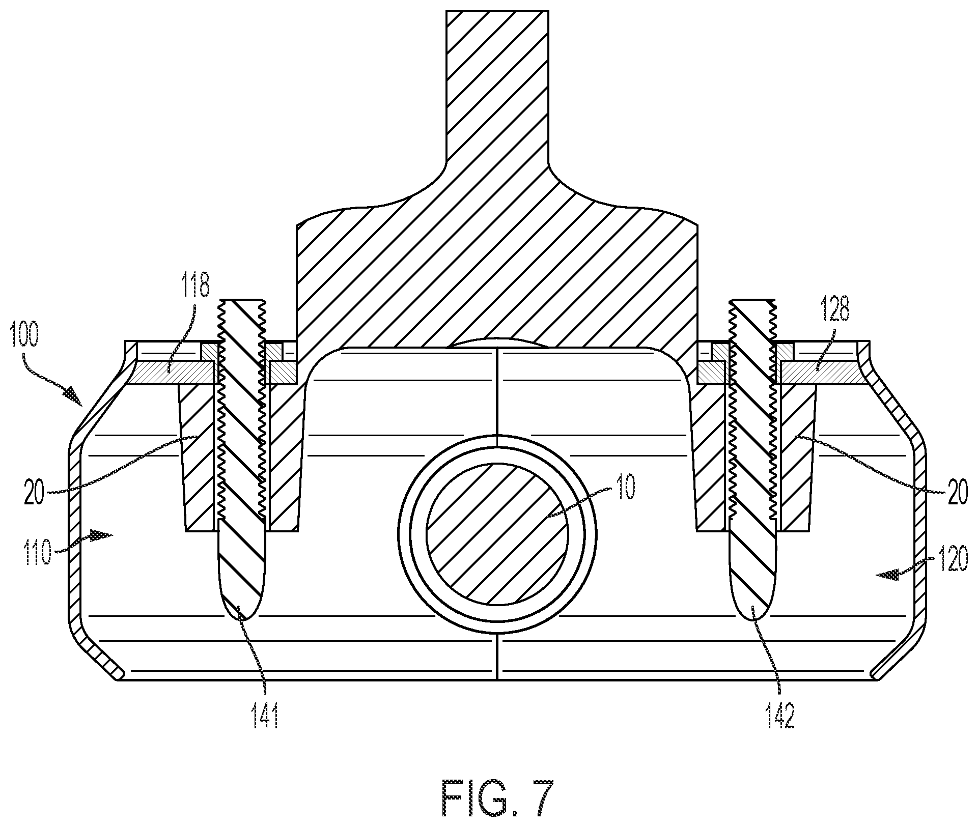 Patent US12305721 Figure 7 – Cover for a universal joint of a driveshaft