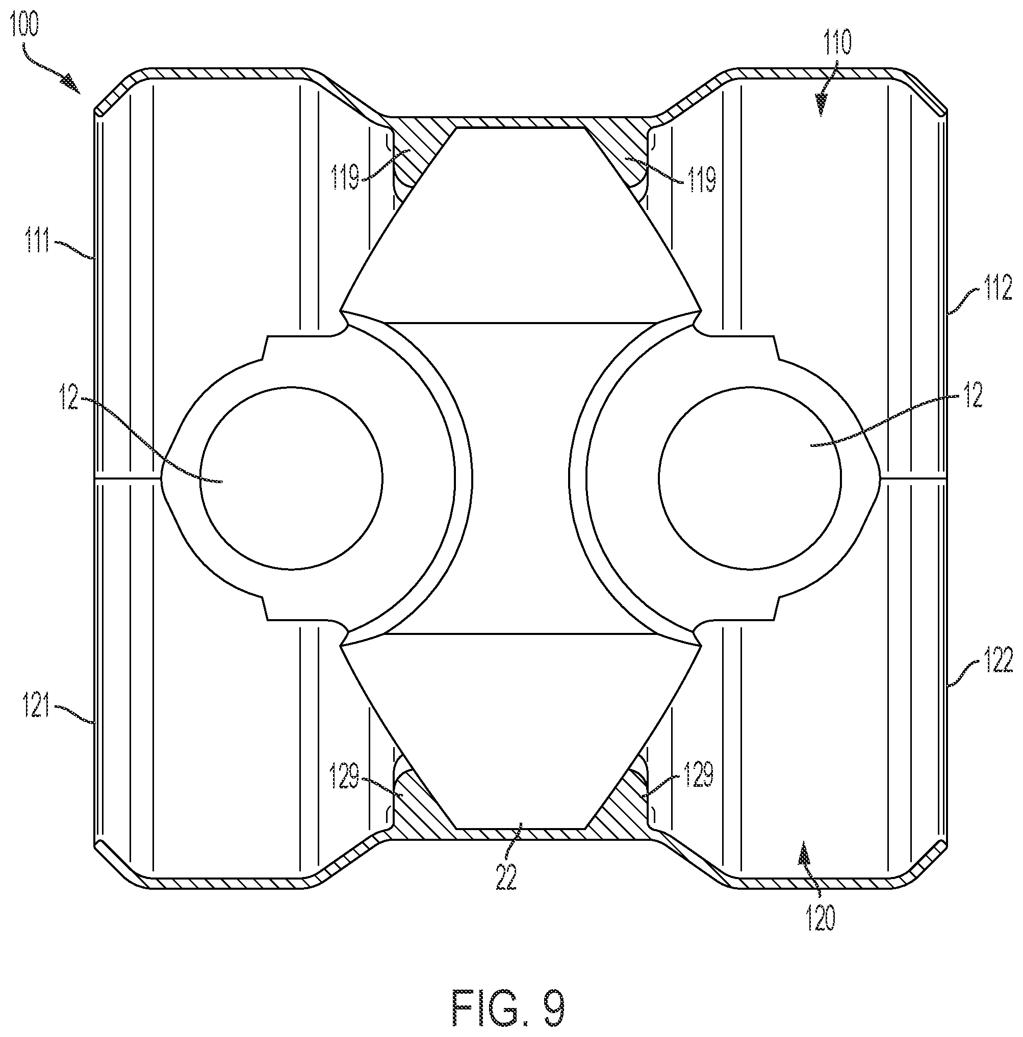 Patent US12305721 Figure 9 – Cover for a universal joint of a driveshaft