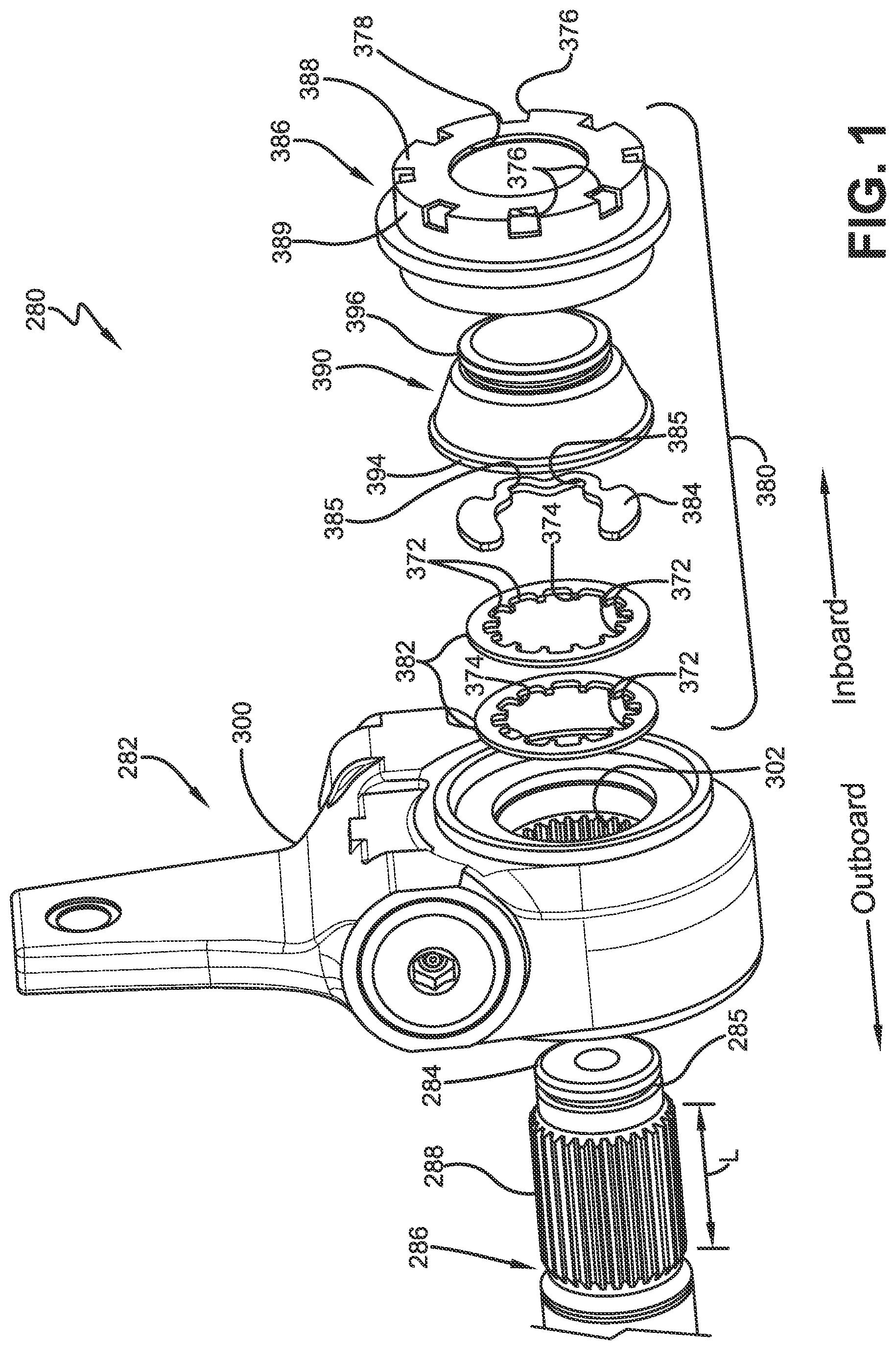Patent US12305728 — Slack adjuster assembly for heavy-duty vehicles — Figure 1
