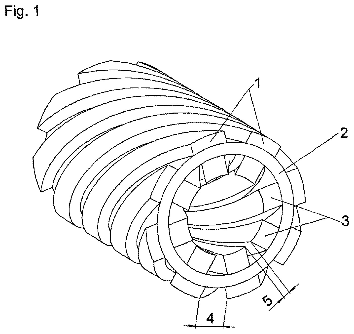 Patent US12305729 — Arrangement for transferring torsion torque, particularly in the form of a torsion spring or drive shaft made of composite fiber materials in order to achieve a high specific material usage — Figure 1