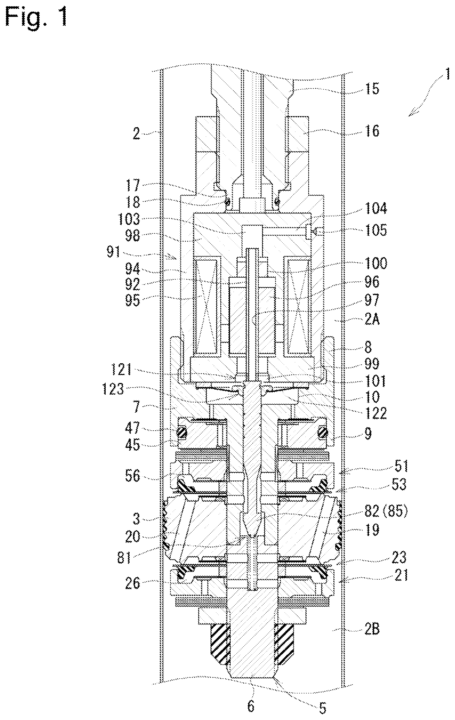 Patent US12305732 Figure 1 – Shock absorber