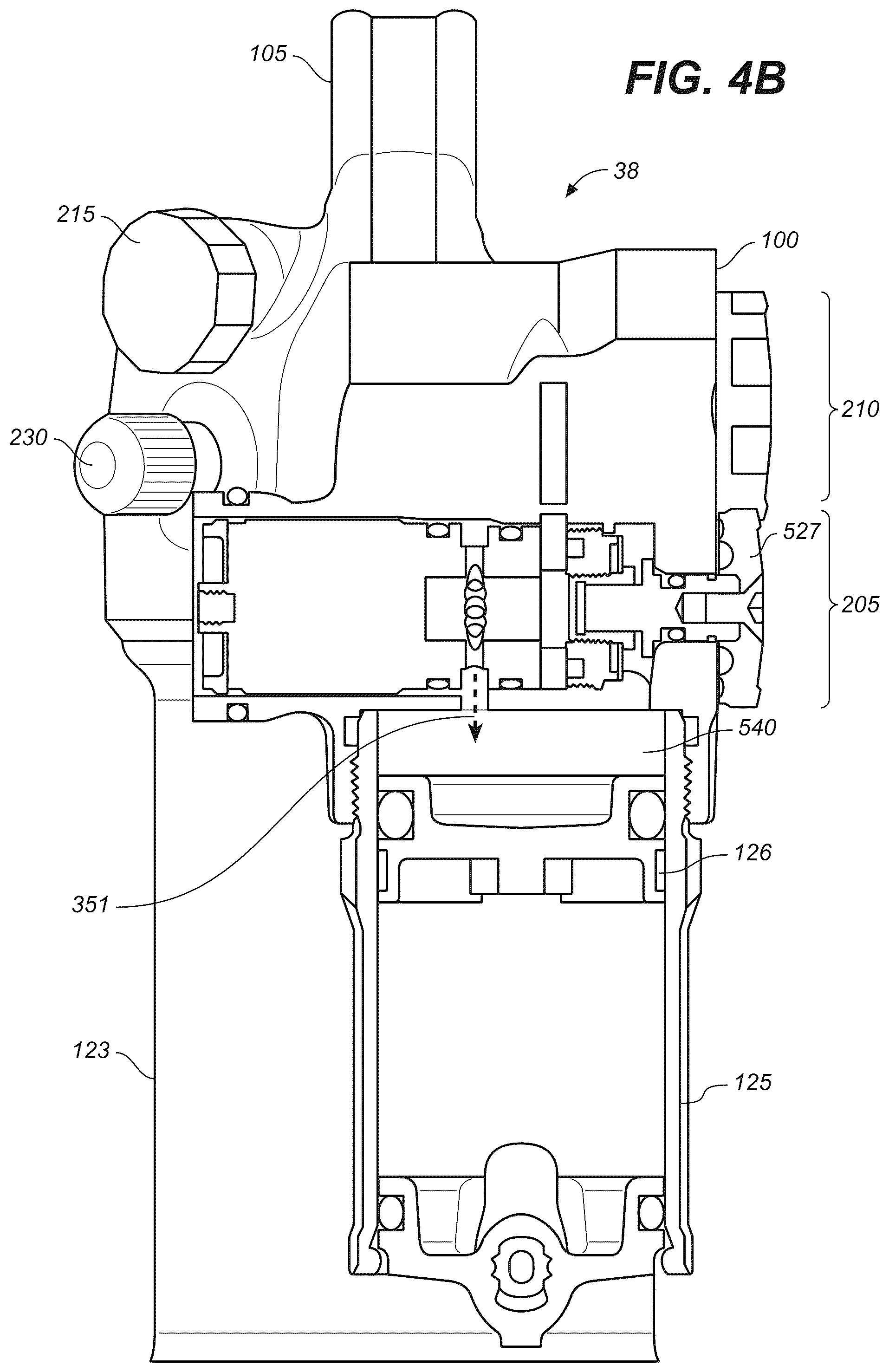 Patent US12305733 Figure 6 – Adjustable shock assembly