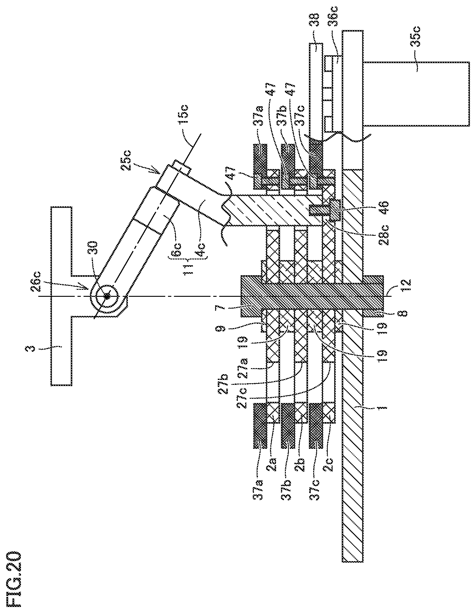 Patent US12305736 Figure 15 – Parallel link mechanism and link actuation device