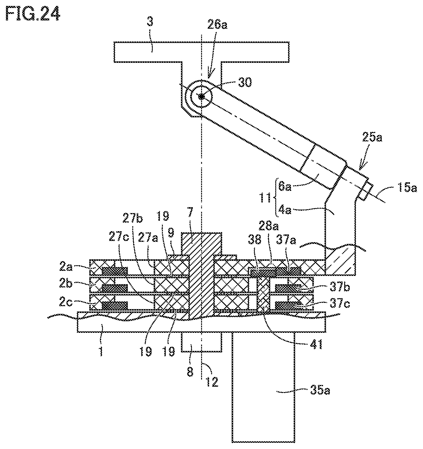 Patent US12305736 Figure 19 – Parallel link mechanism and link actuation device