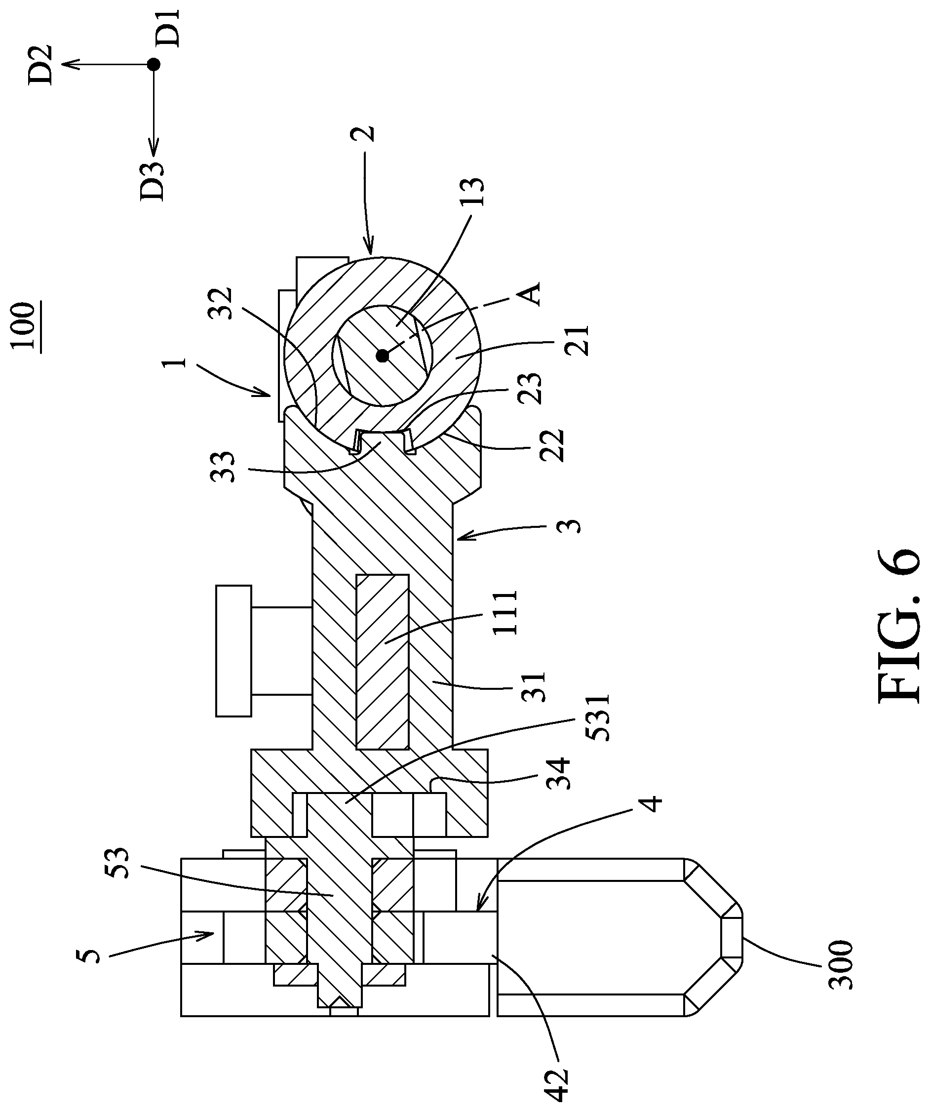 Patent US12305739 Figure 6 – Rotating shaft device
