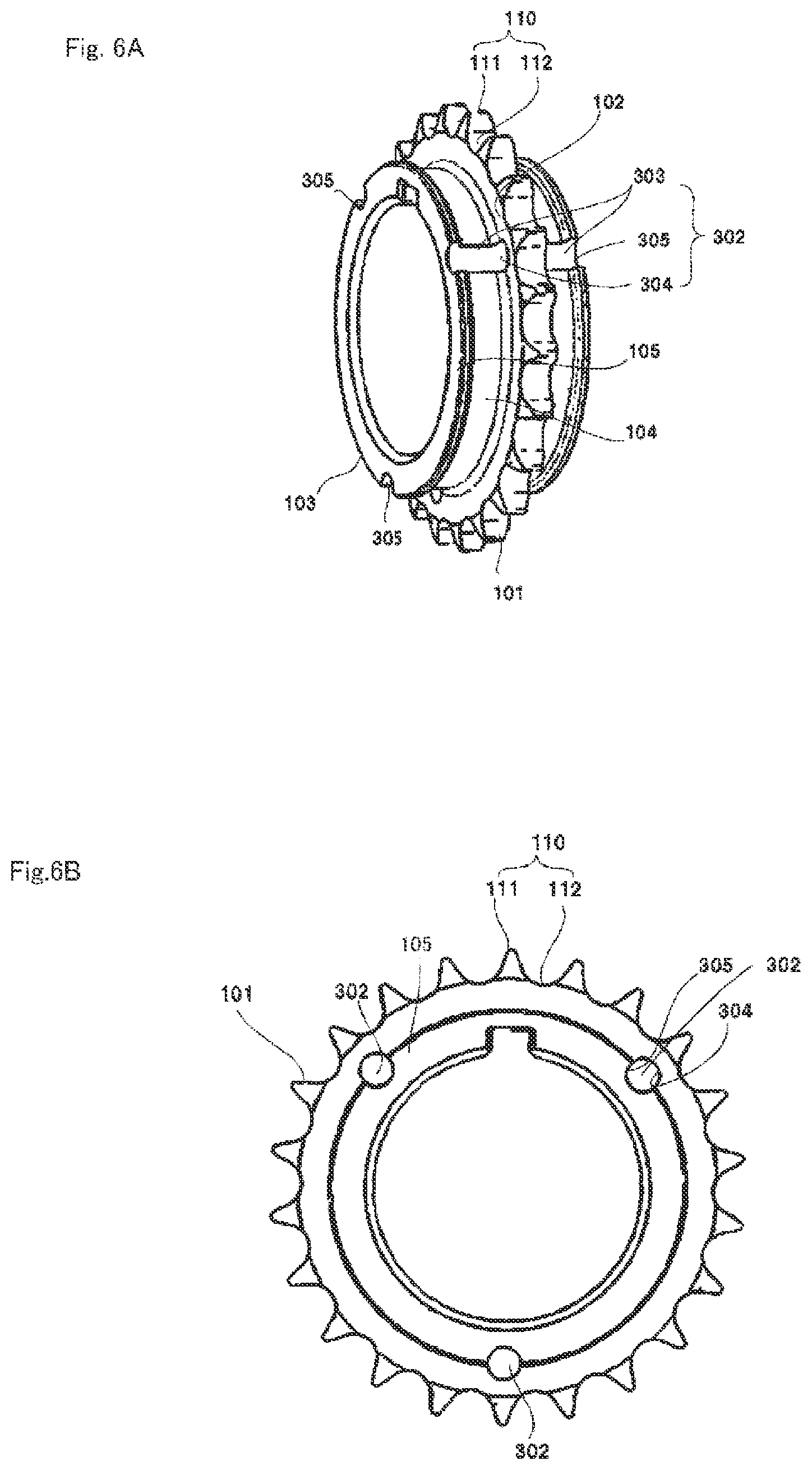 Patent US12305741 Figure 6 – Sprocket