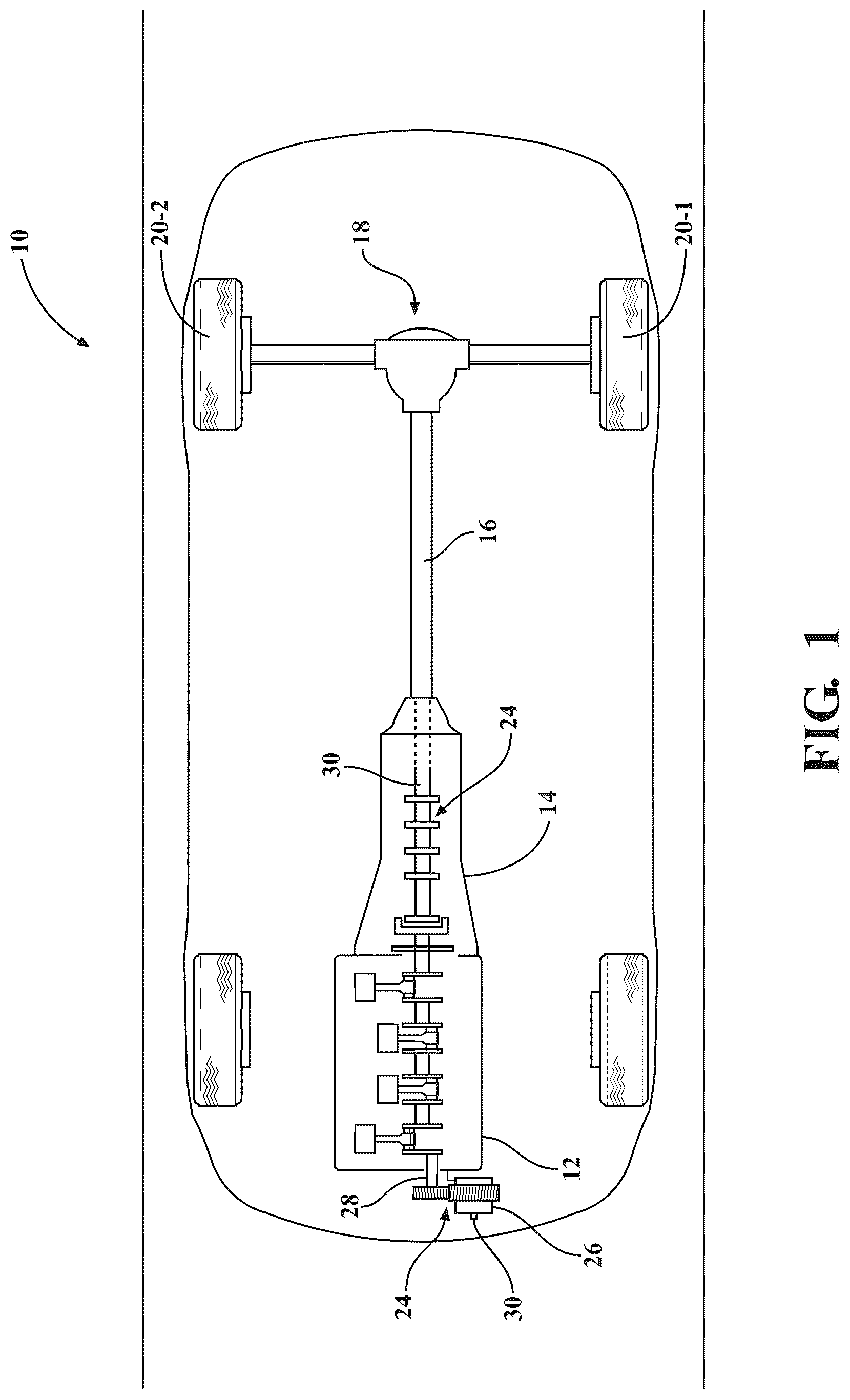 Patent US12305742 Figure 1 – Gear rattle mitigation assembly