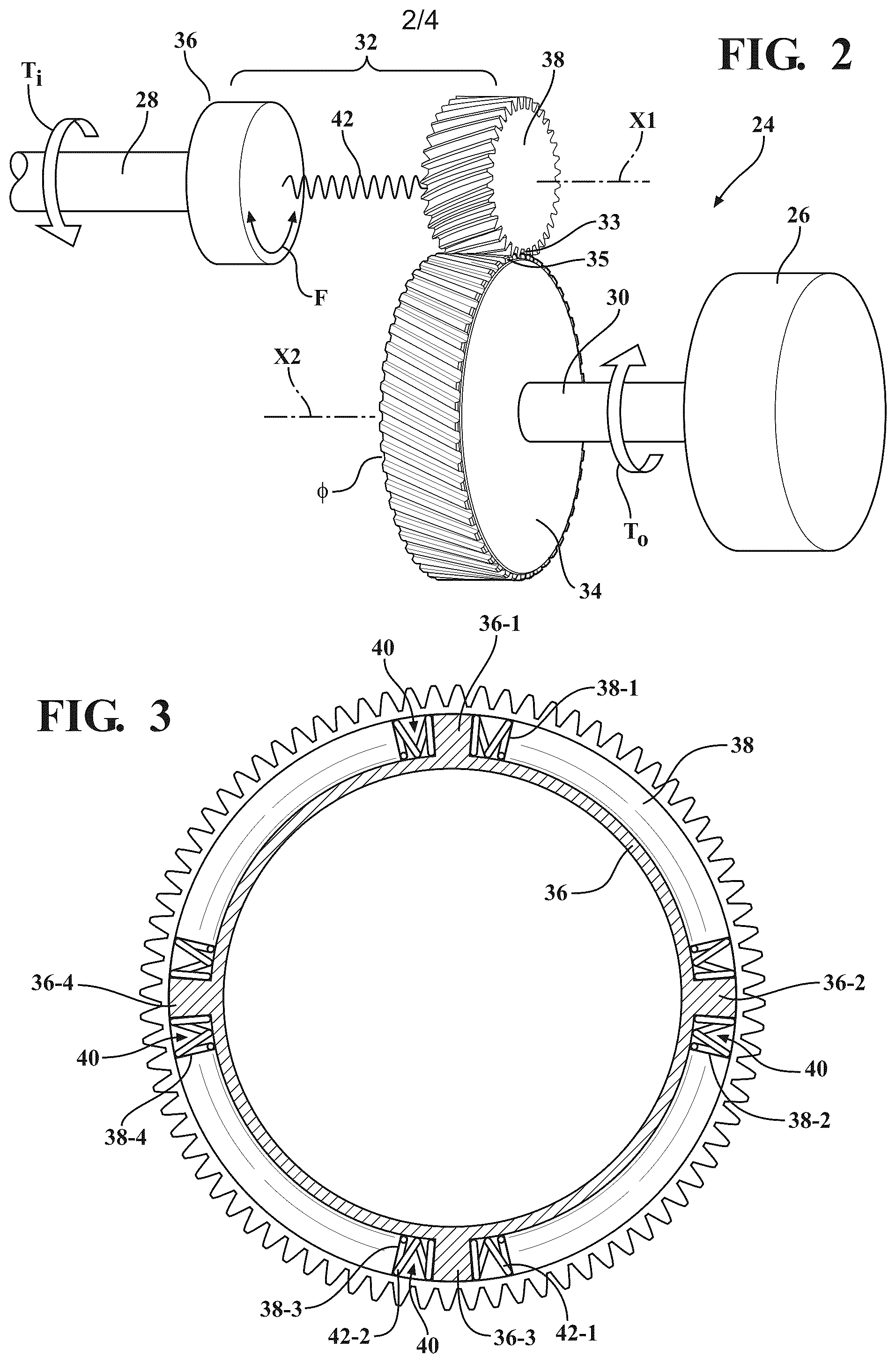 Patent US12305742 Figure 2 – Gear rattle mitigation assembly