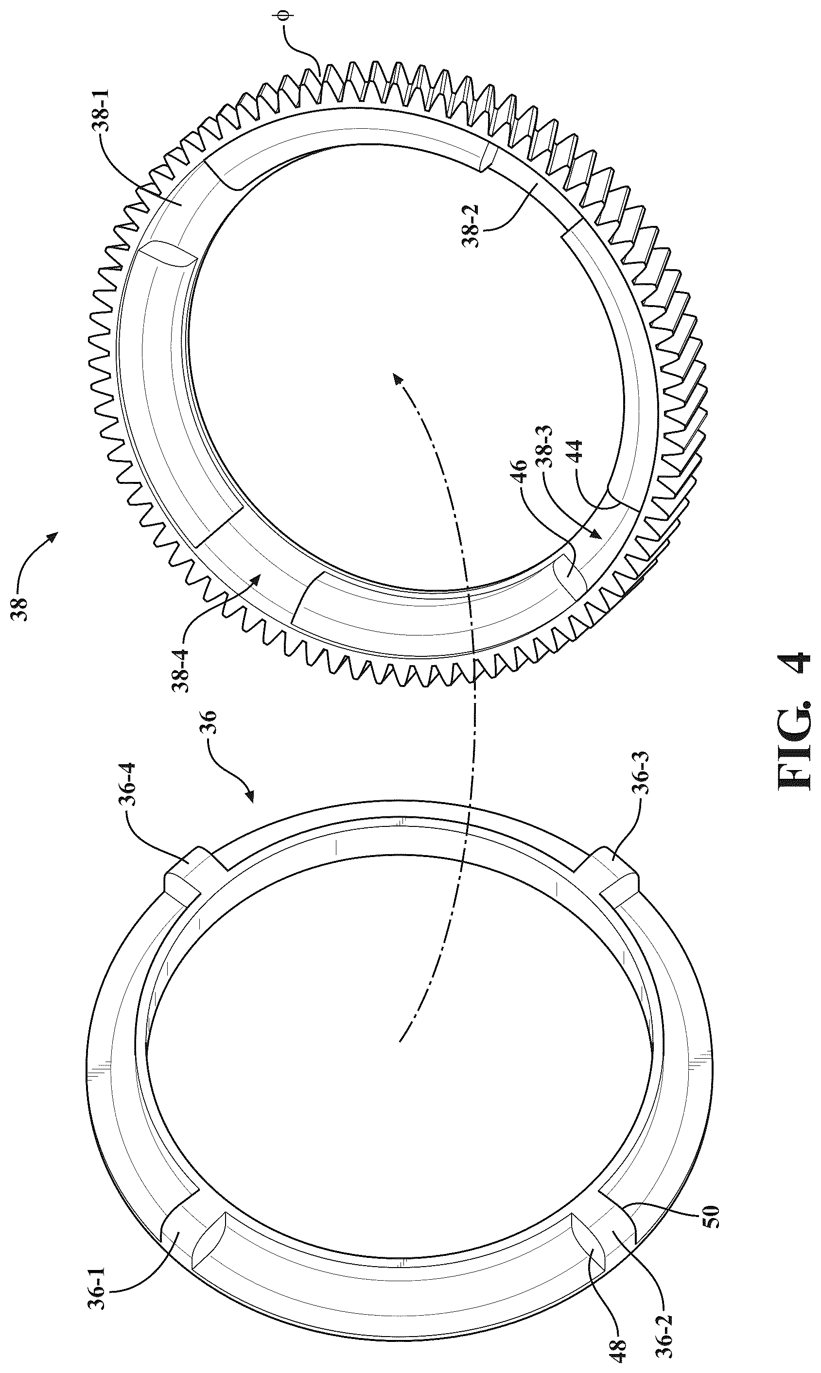 Patent US12305742 Figure 3 – Gear rattle mitigation assembly