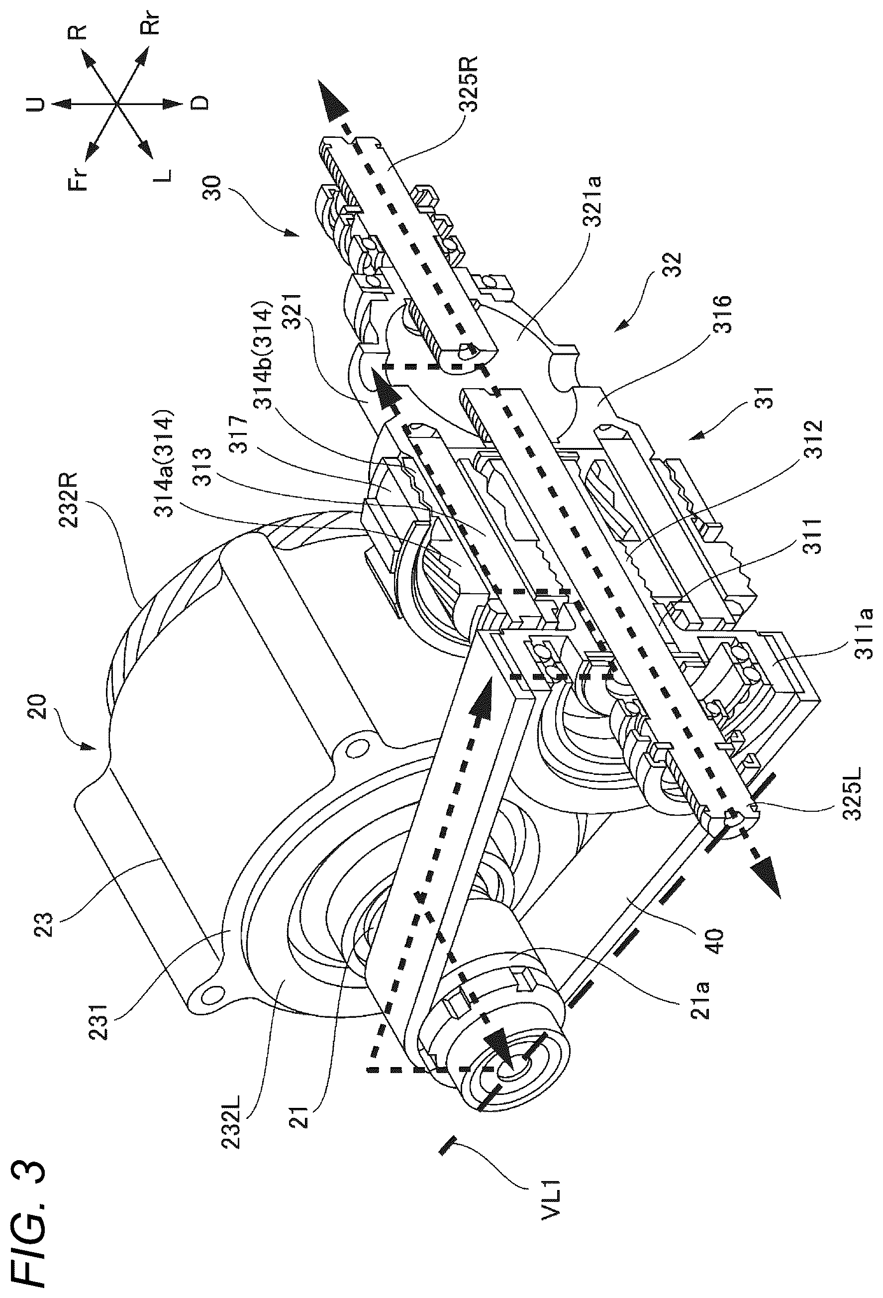 Patent US12305747 Figure 3 – Power transmission device