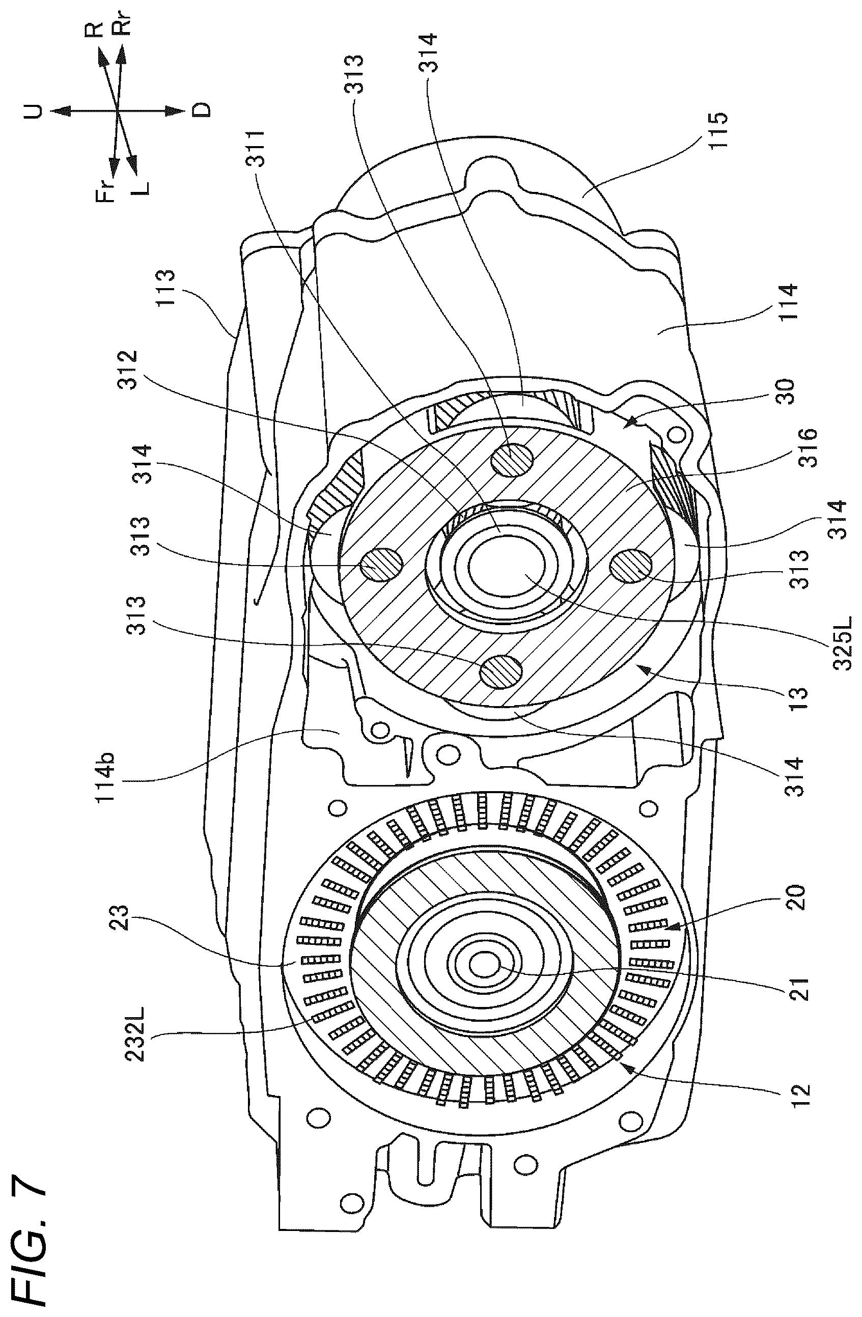 Patent US12305747 Figure 7 – Power transmission device