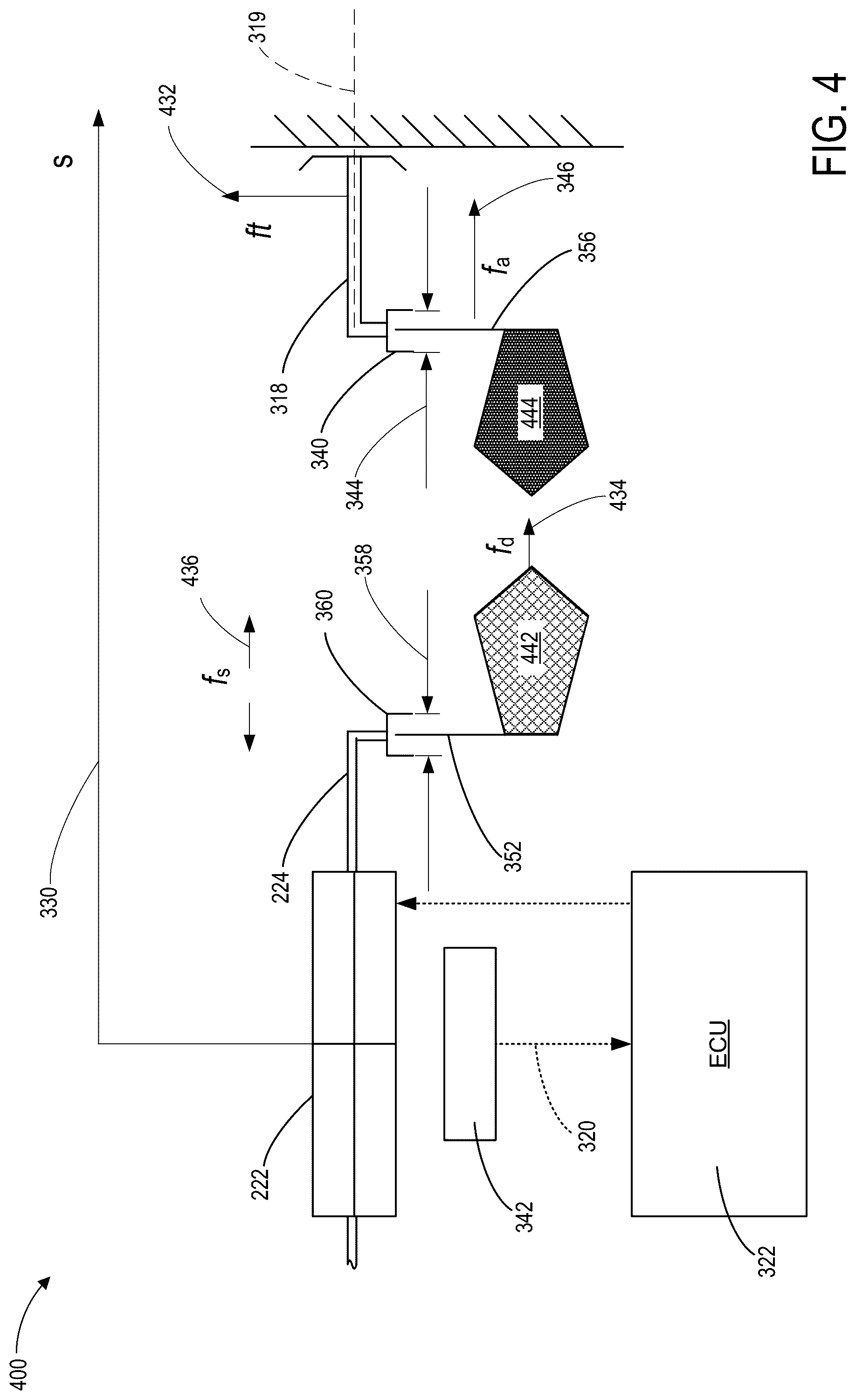 Patent US12305749 Figure 4 – Automatic backlash-compensation for a dog clutch in an electrified transmission