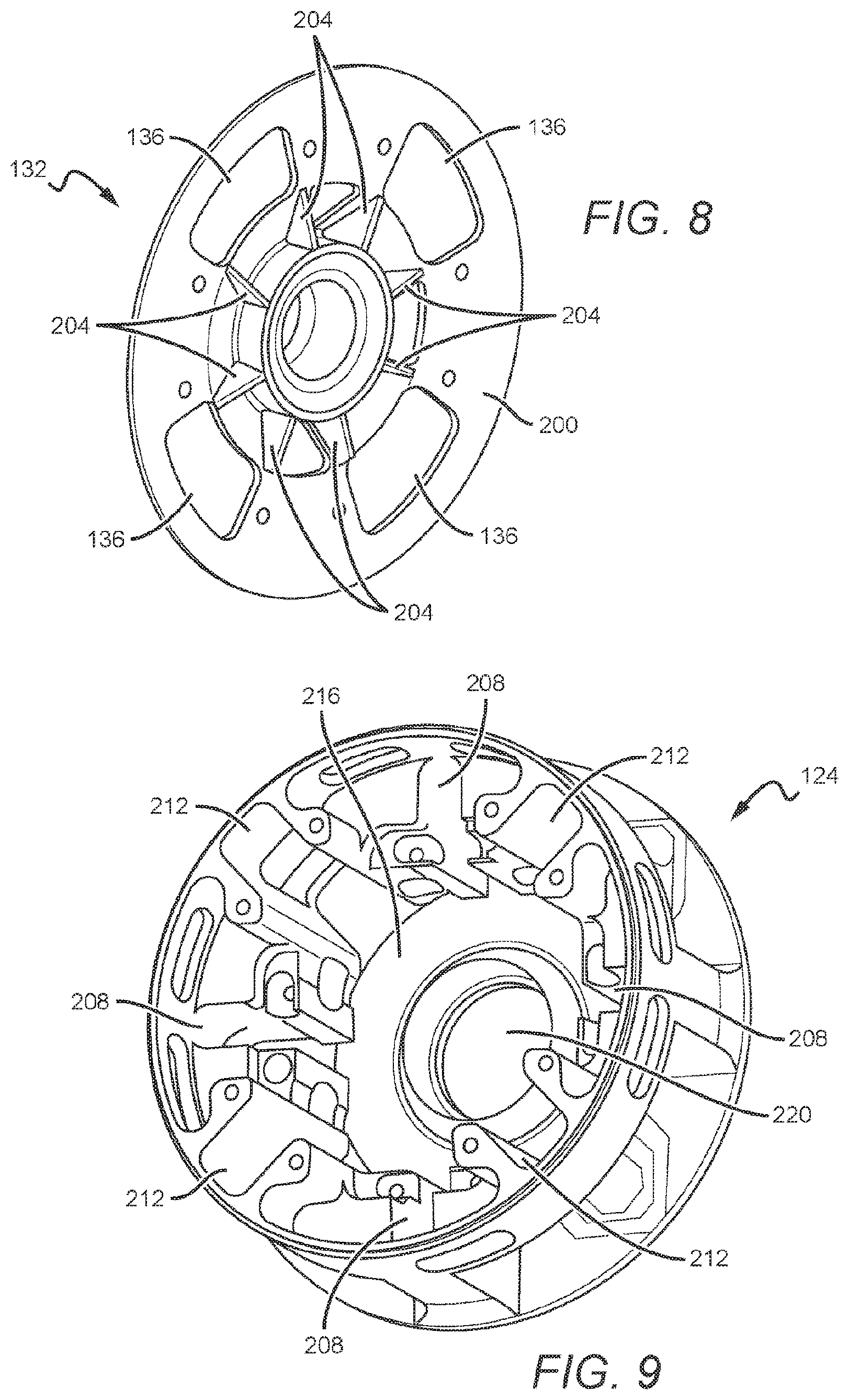 Patent US12305754 Figure 5 – CVT spider clutch with roller system