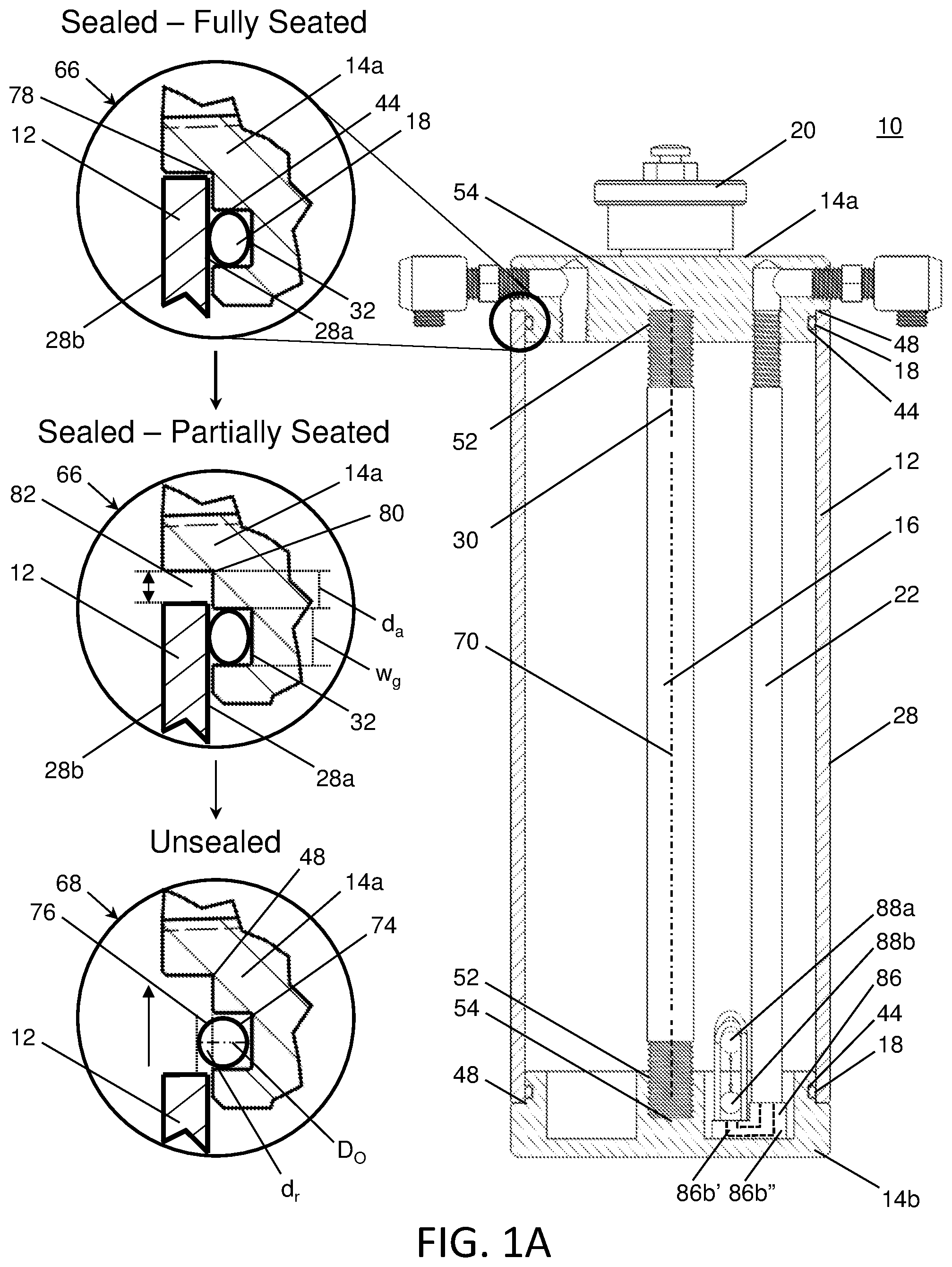 Patent US12305755 — Float valve assembly for fluid container — Figure 1