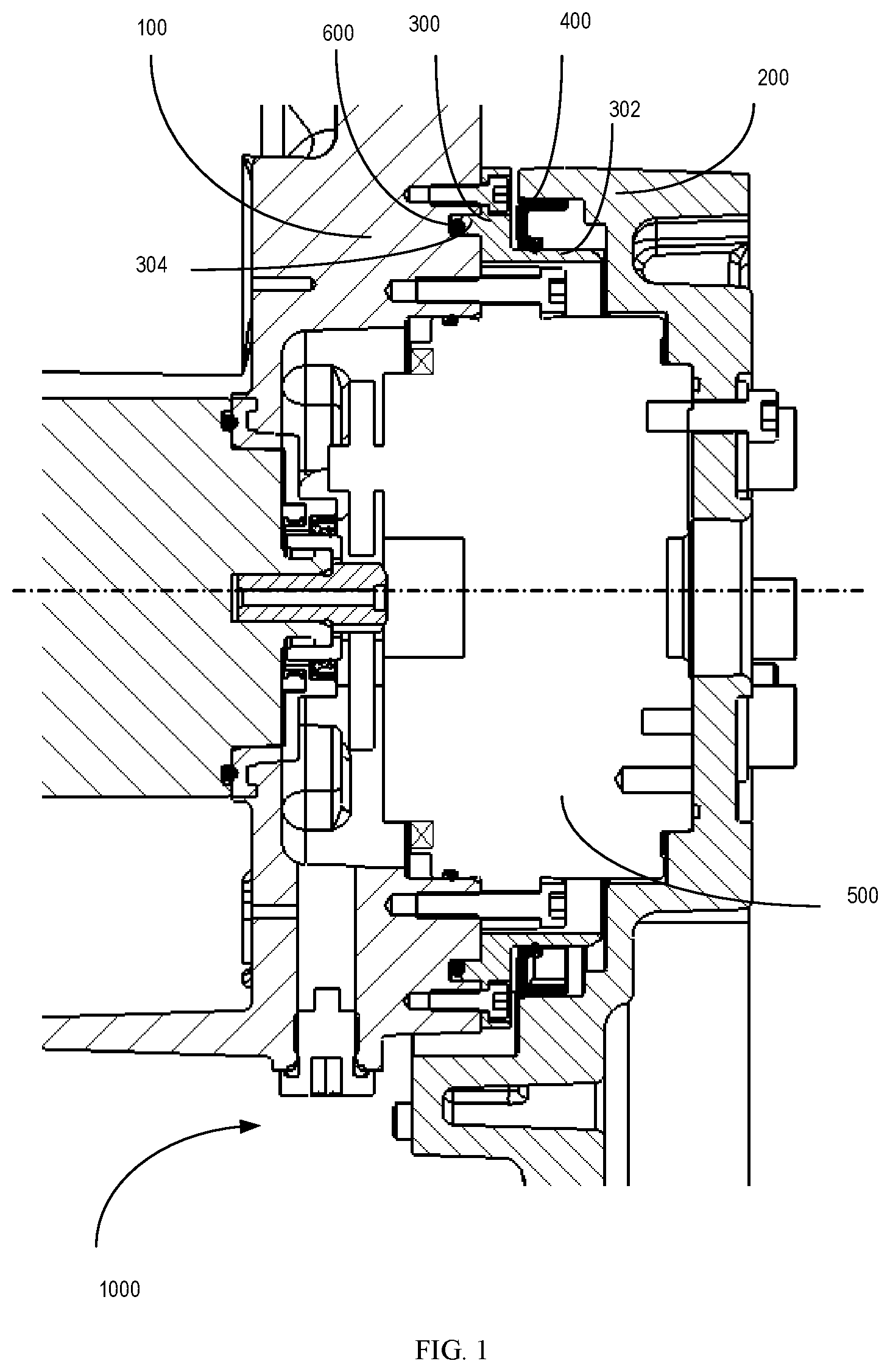 Patent US12305758 — Sealing structure for robot joint and robot joint including such sealing structure — Figure 1
