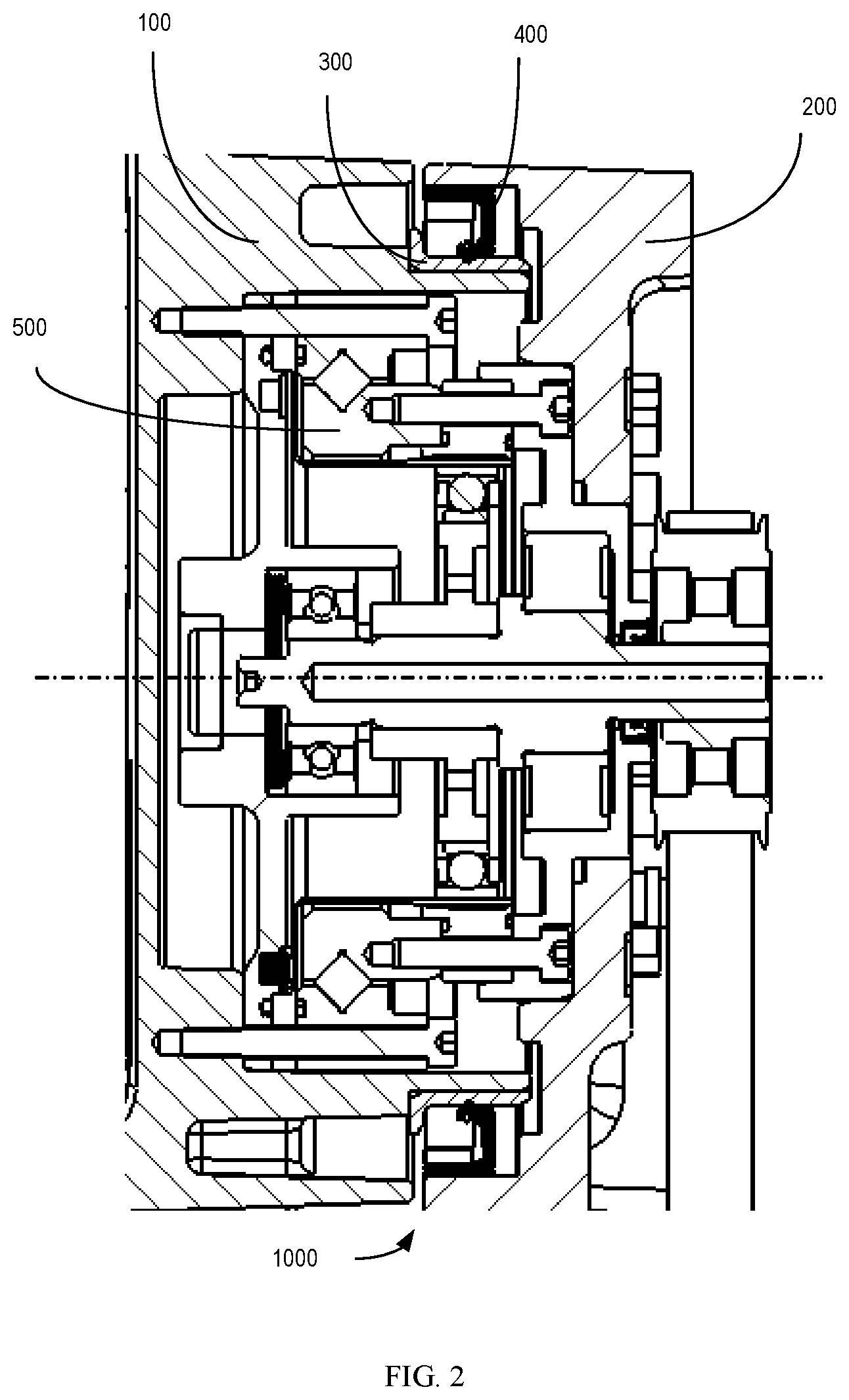 Patent US12305758 Figure 2 – Sealing structure for robot joint and robot joint including such sealing structure