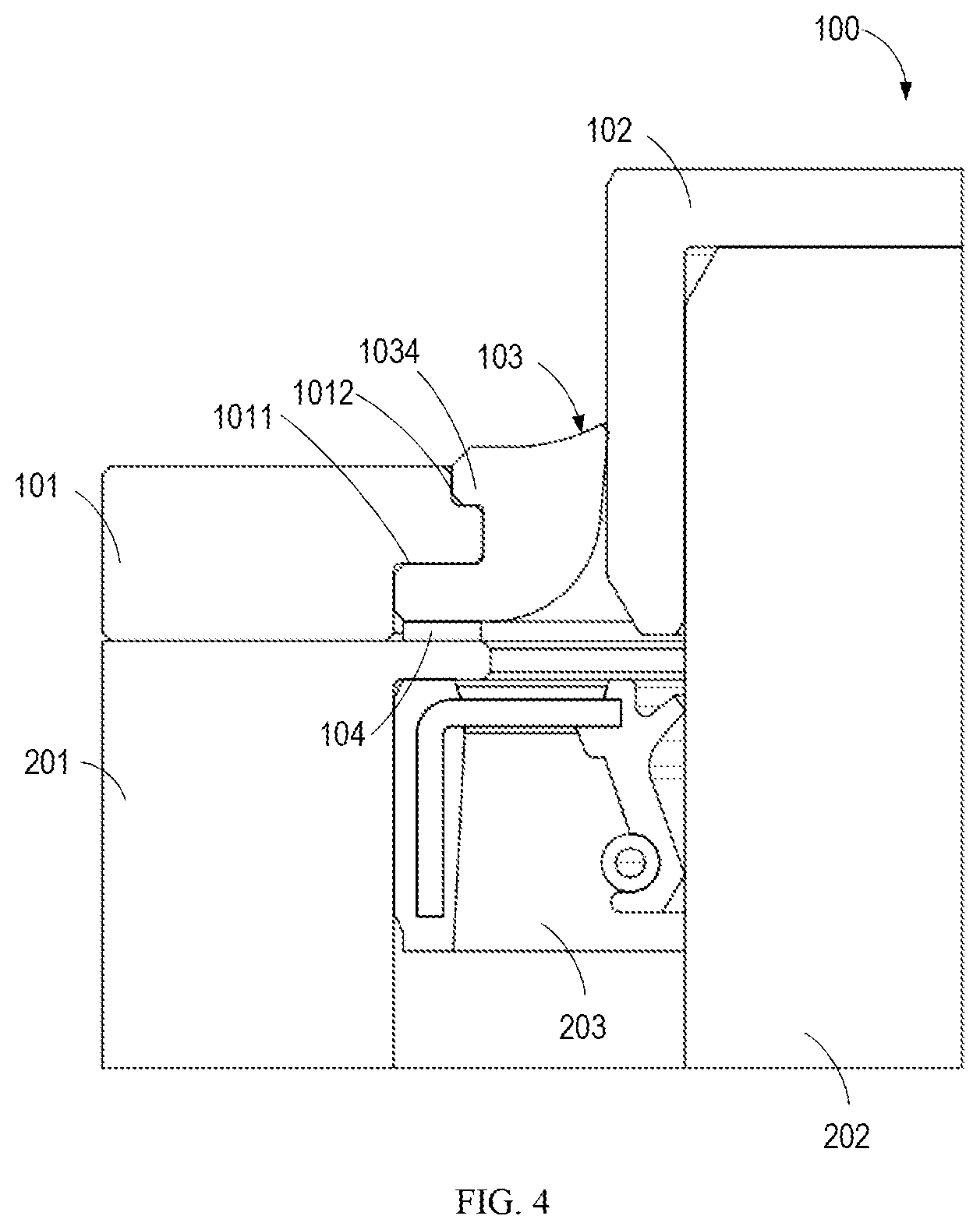 Patent US12305759 Figure 3 – Sealing assembly and robot