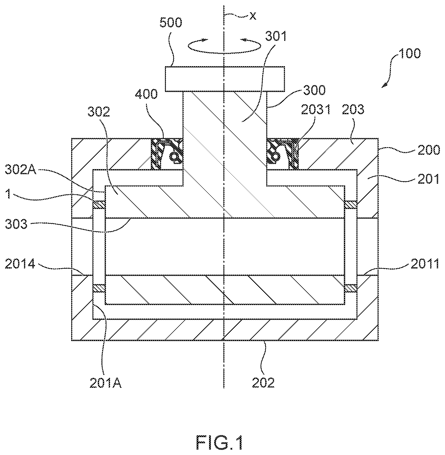 Patent US12305760 Figure 1 – Sealing device and method for manufacturing sealing device