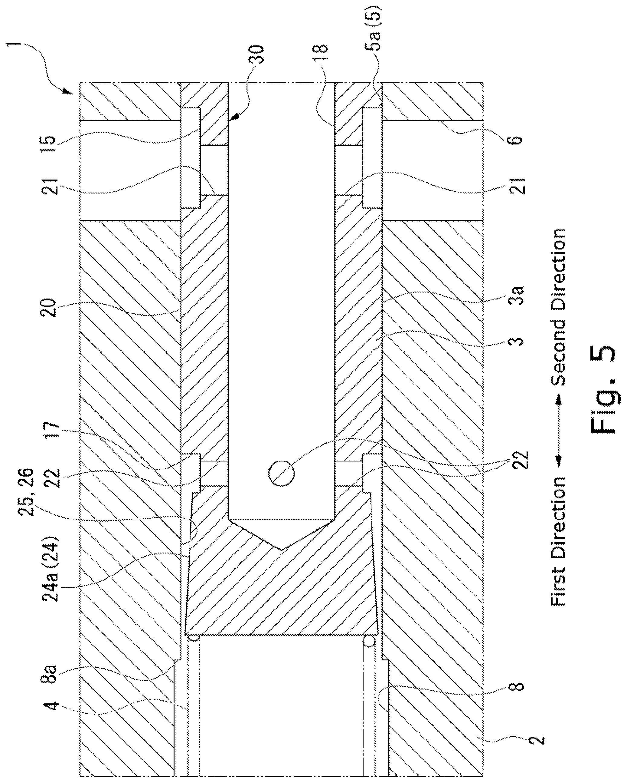 Patent US12305765 Figure 5 – Fluid valve
