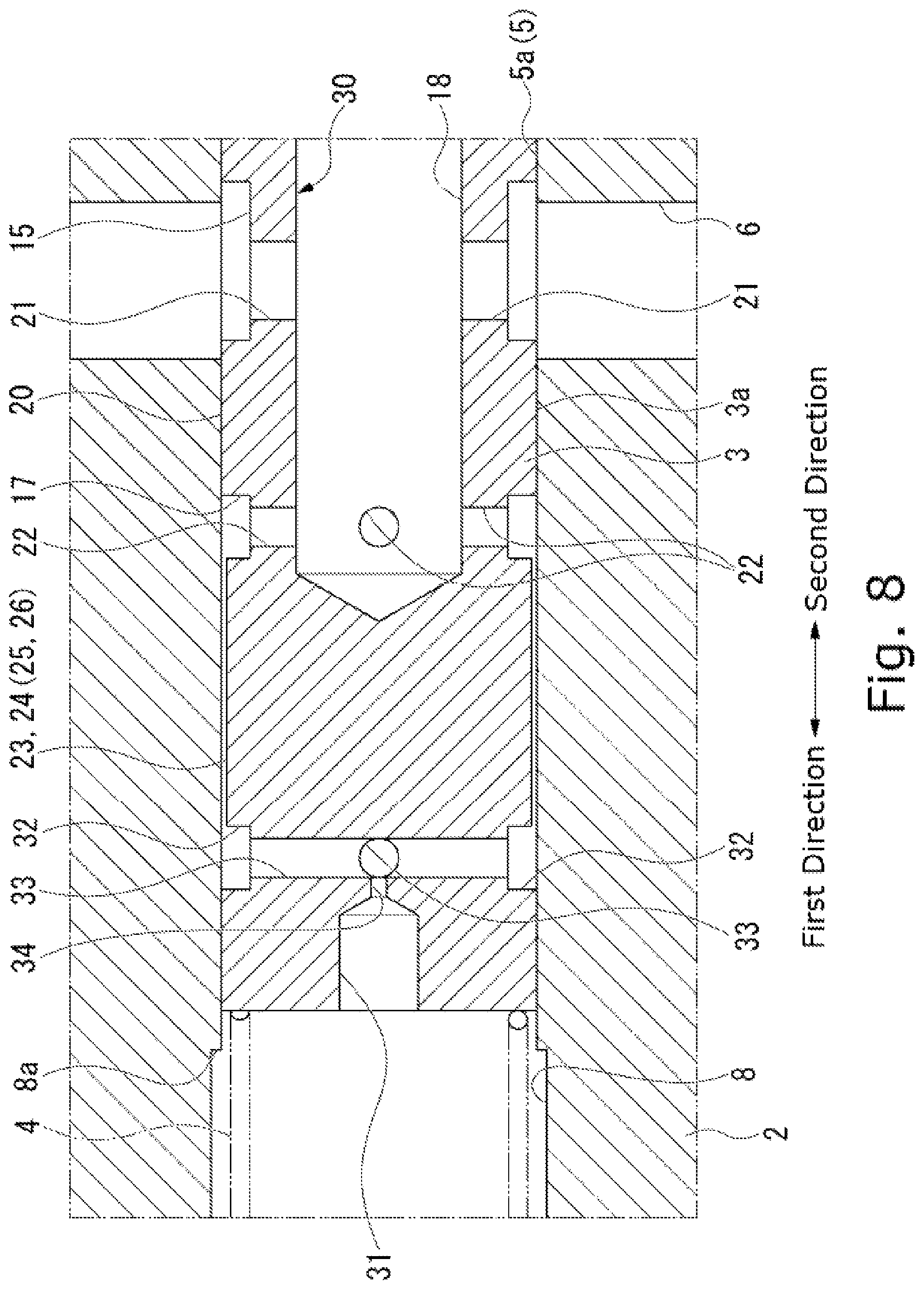Patent US12305765 Figure 8 – Fluid valve