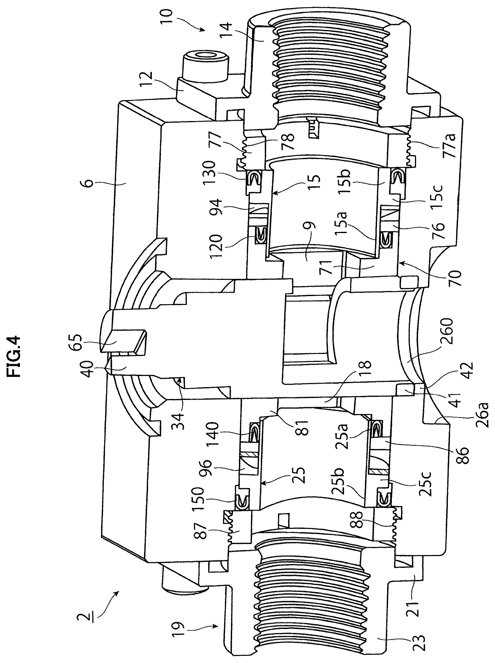 Patent US12305766 Figure 5 – Three-way valve for flow rate control and temperature control device