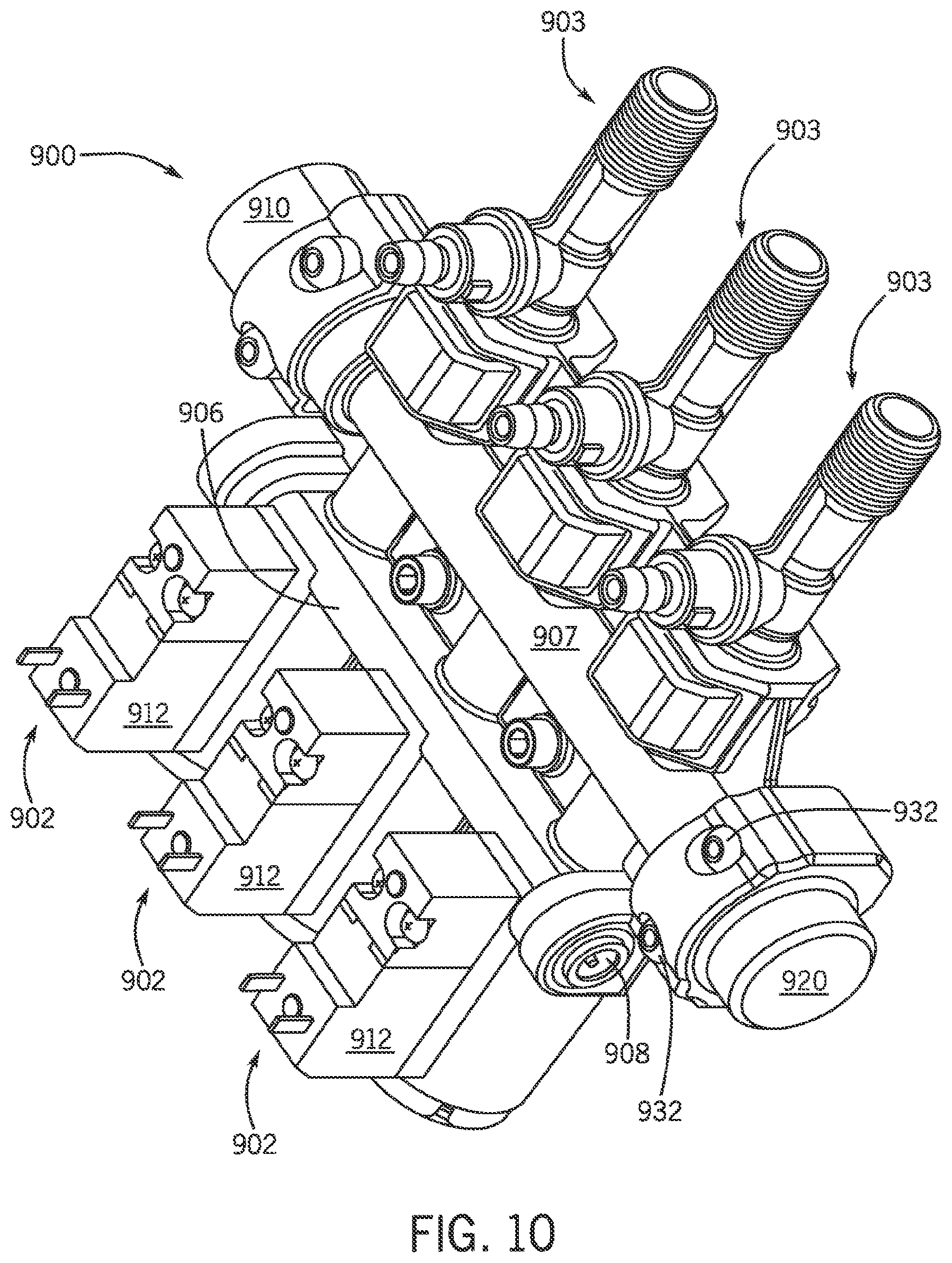 Patent US12305767 Figure 10 – Manifold with integrated valve