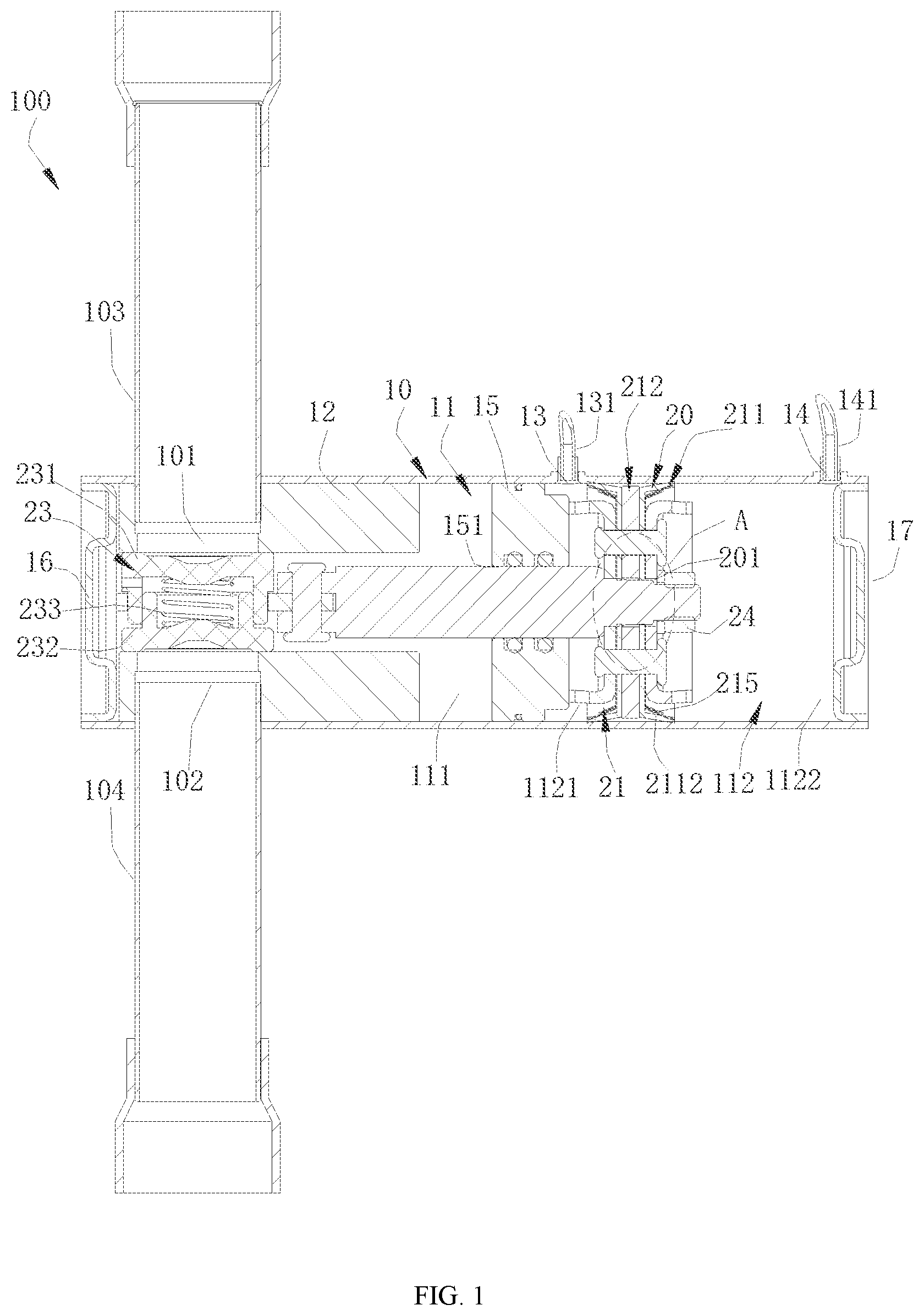 Patent US12305772 — Reversible electromagnetic valve and air conditioning unit having same — Figure 1