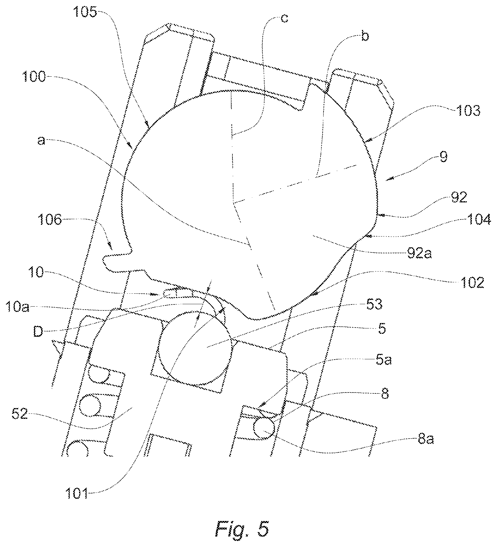 Patent US12305773 Figure 5 – Valve for pressurized fluids